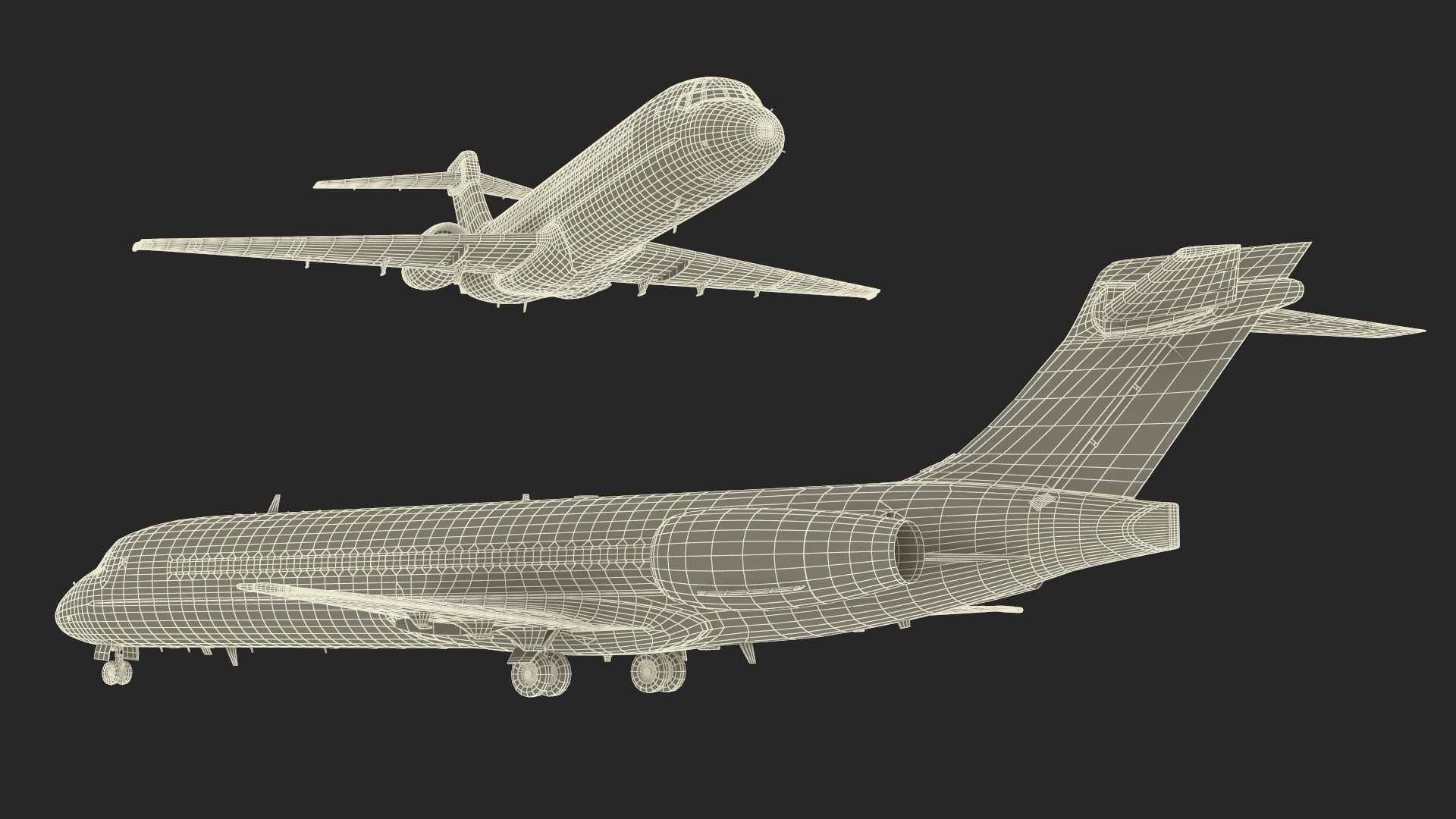 3D model Air Transat Livery Boeing 717-200 Rigged