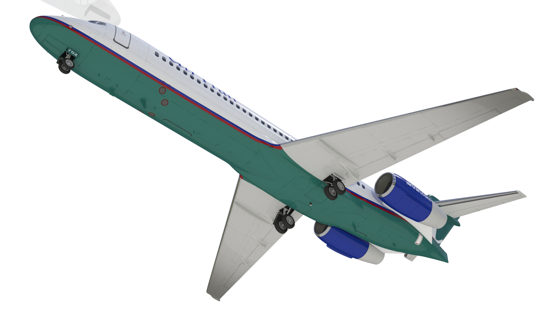 3D model Air Transat Livery Boeing 717-200 Rigged