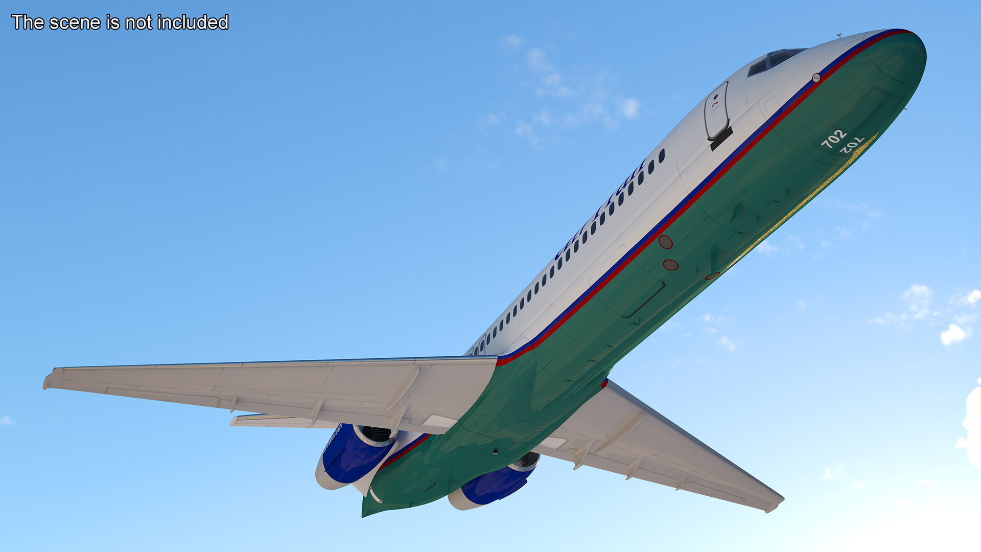 3D model Air Transat Livery Boeing 717-200 Rigged