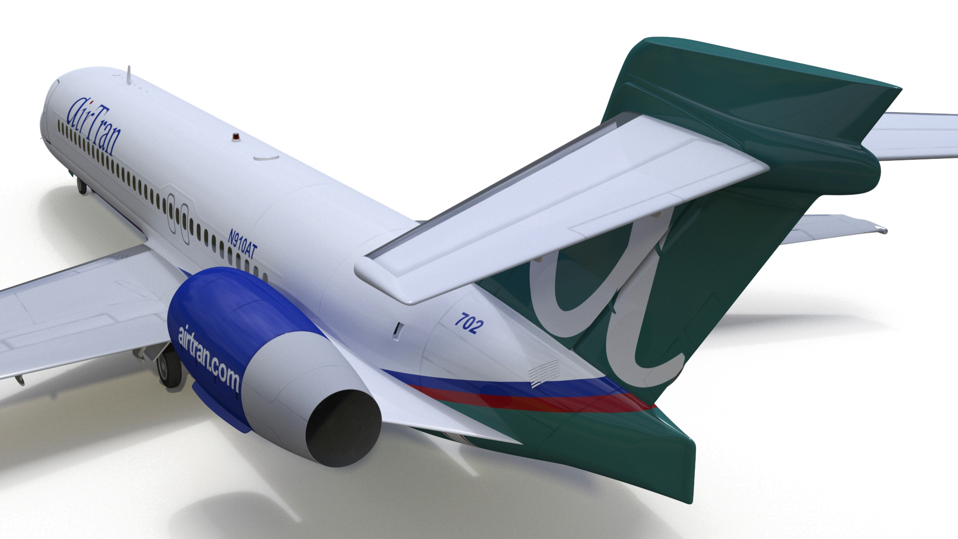 3D model Air Transat Livery Boeing 717-200 Rigged