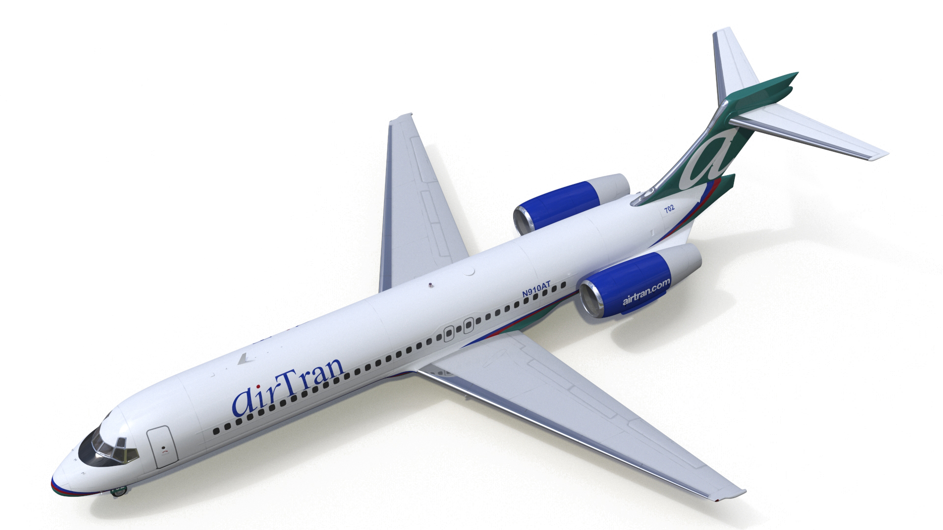 3D model Air Transat Livery Boeing 717-200 Rigged