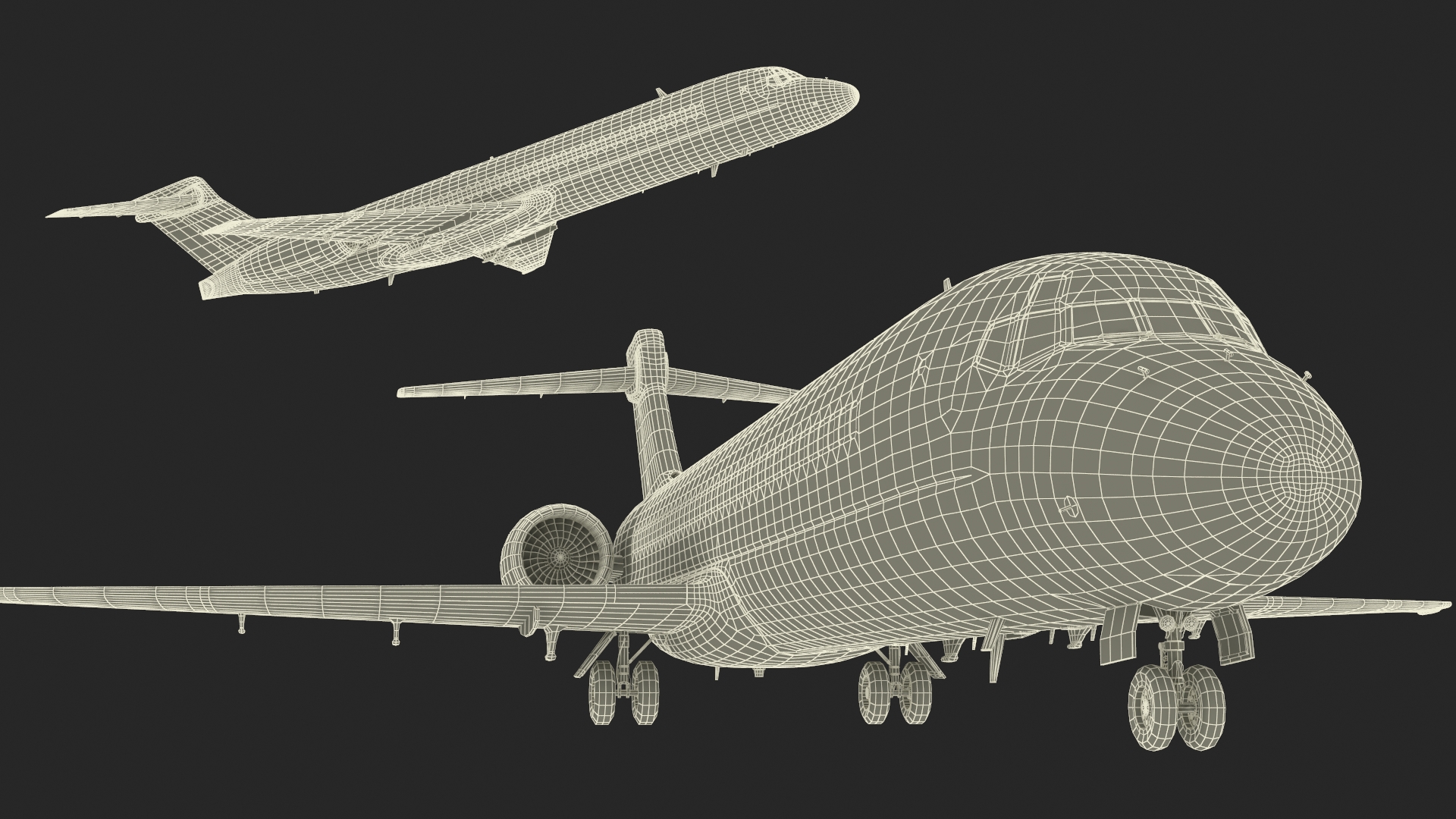 3D model Air Transat Livery Boeing 717-200 Rigged