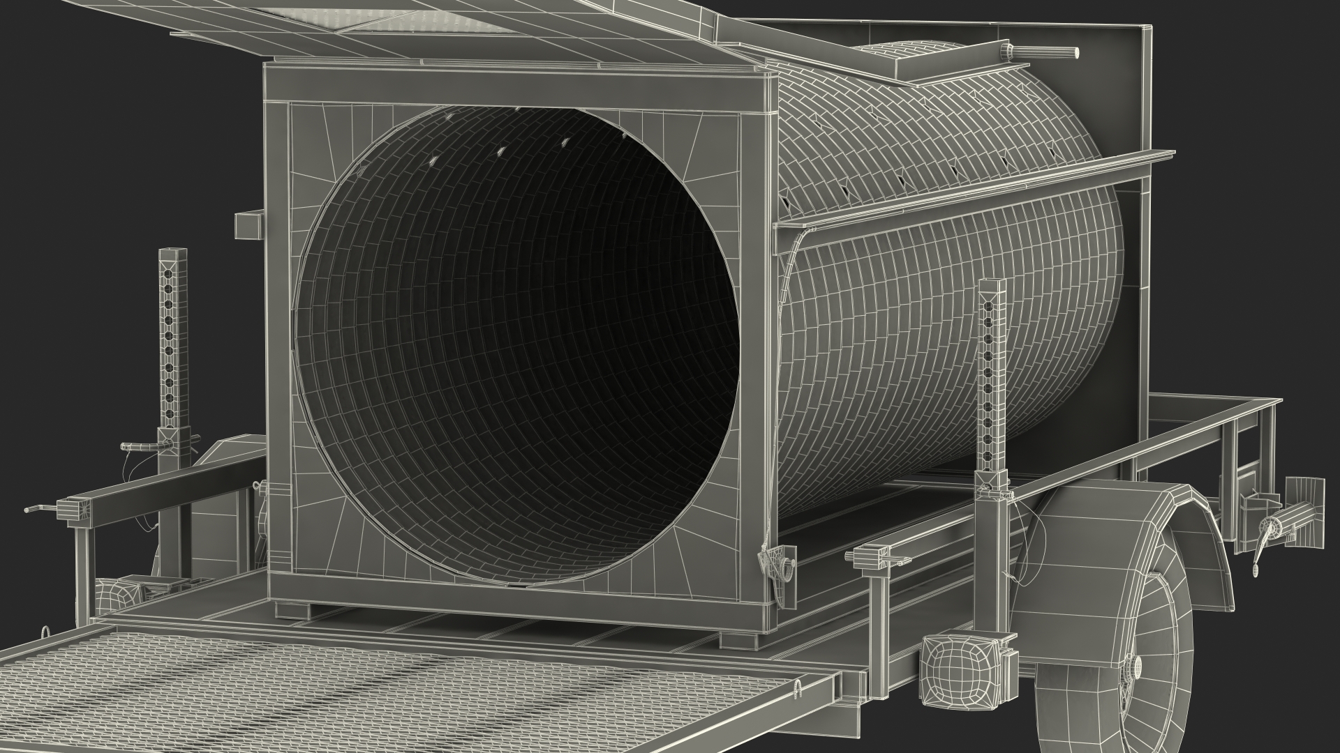 3D Culvert Style Bear Trap model