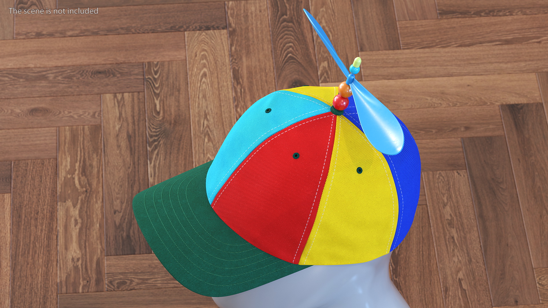 Multi Colored Propeller Cap 3D