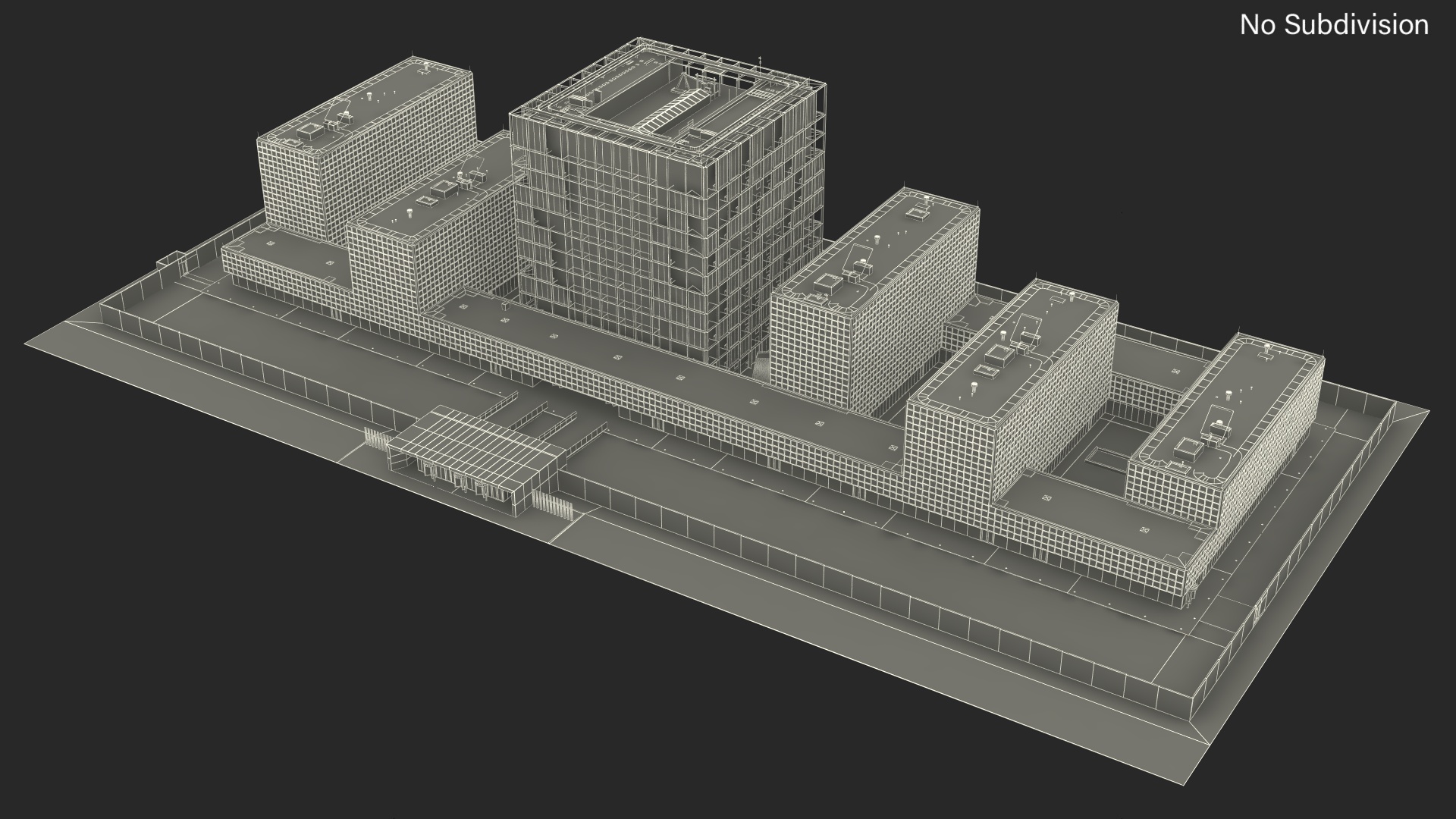 International Criminal Court Building 3D