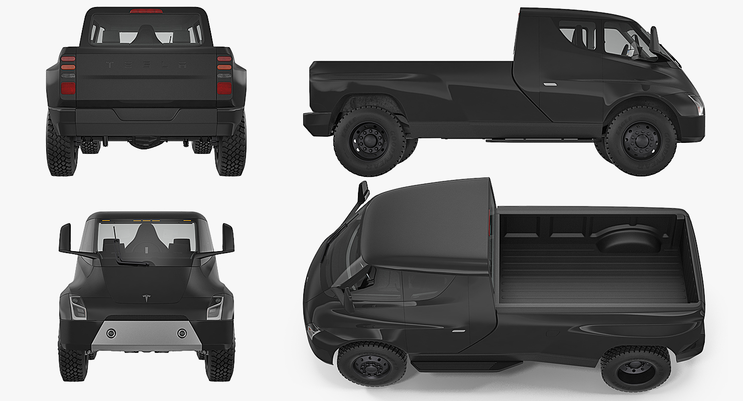 Tesla Pickup Electric Concept 3D model