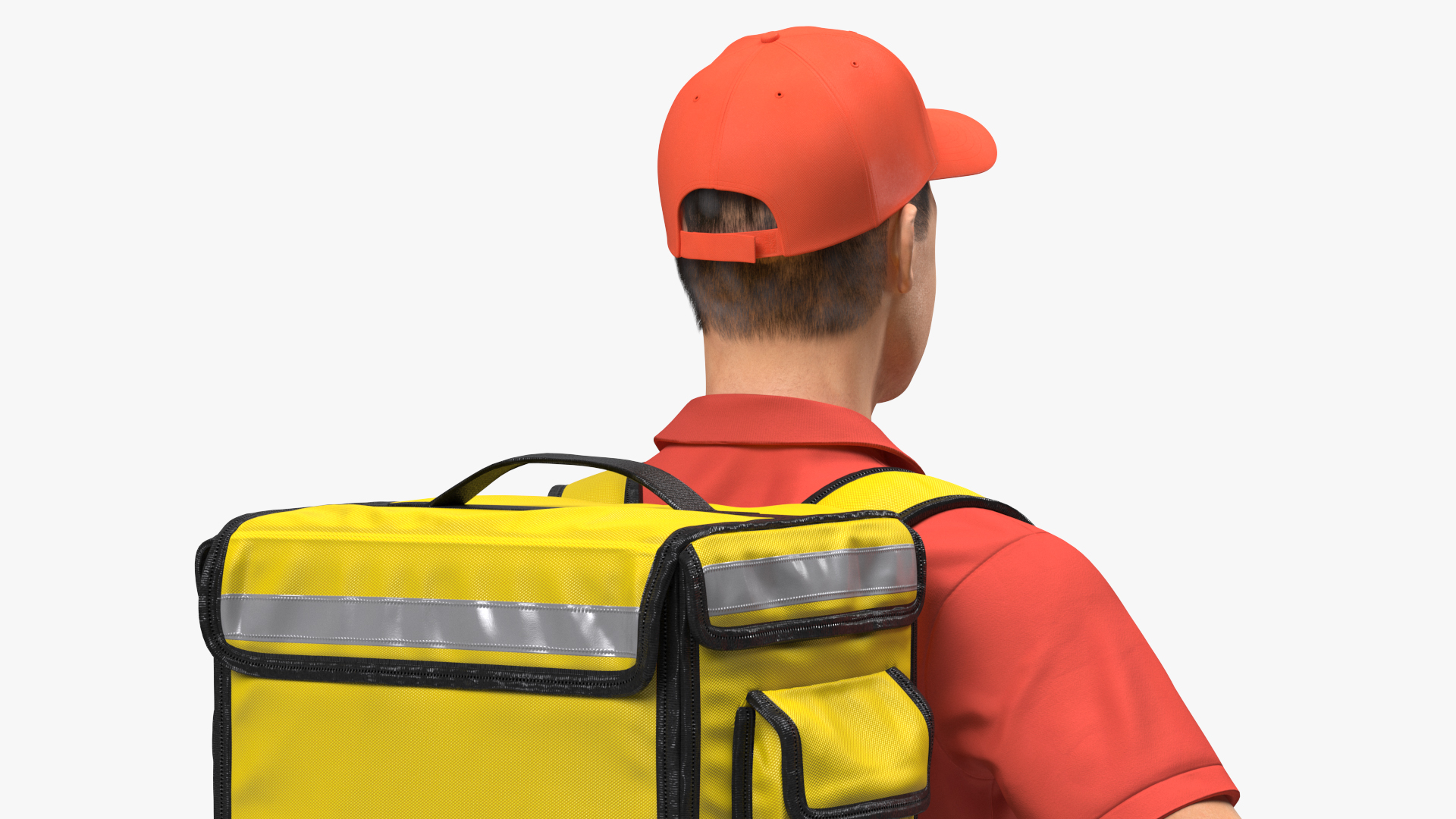 Food Delivery Man Neutral Pose Fur 3D model