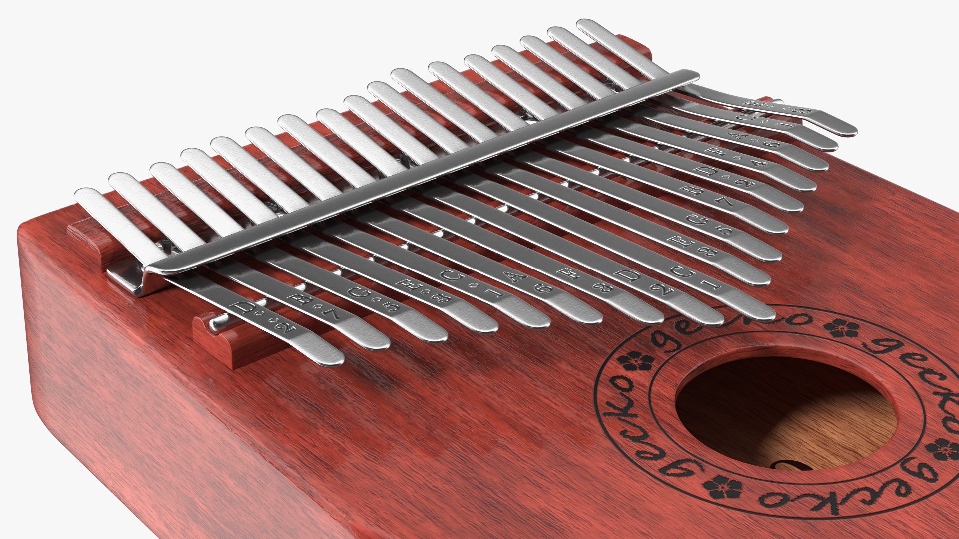 3D Mahogany Kalimba