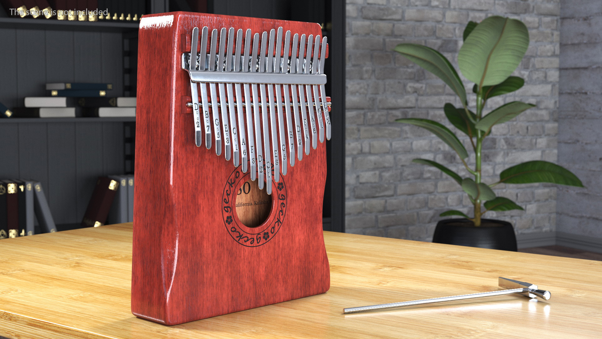 3D Mahogany Kalimba