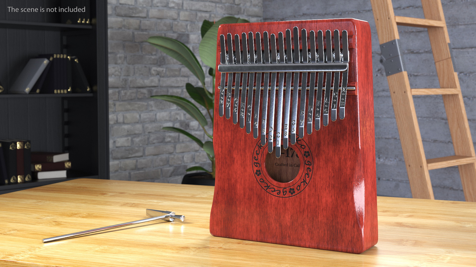 3D Mahogany Kalimba