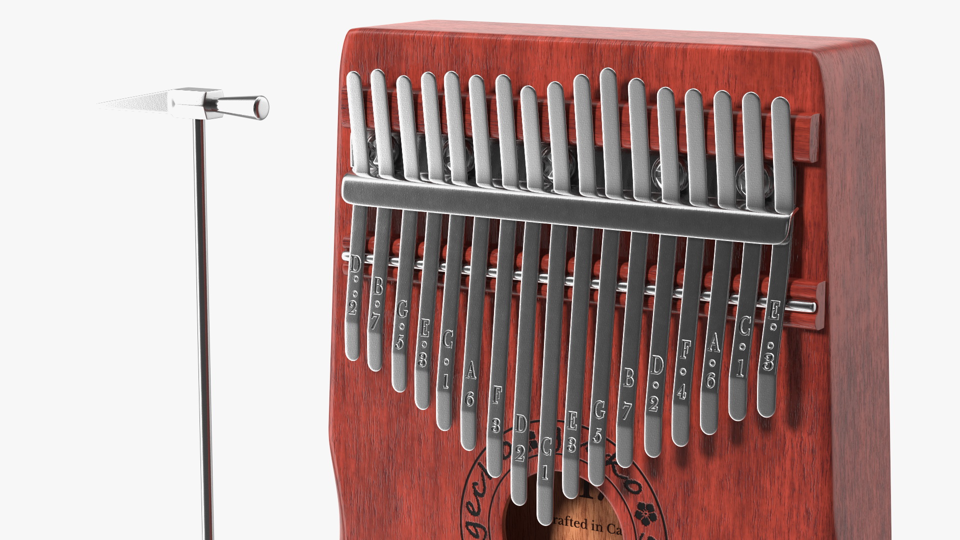 3D Mahogany Kalimba