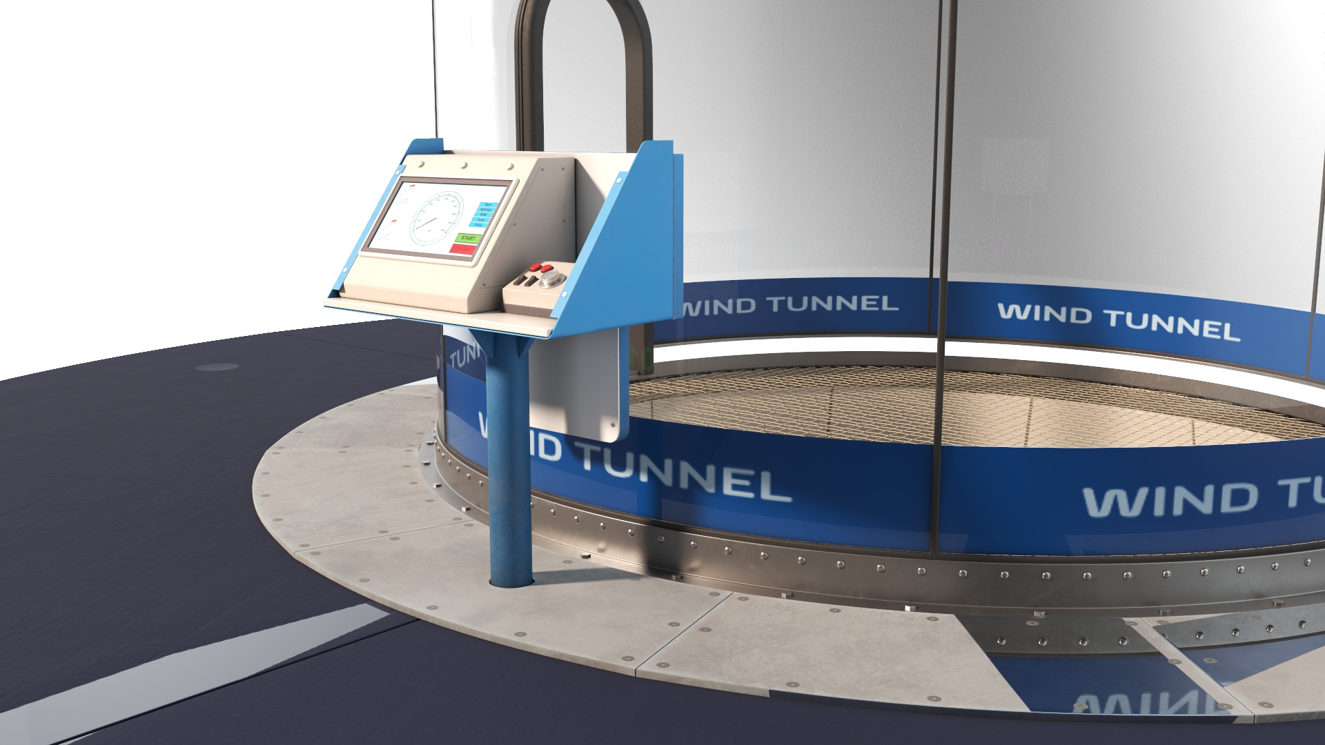 3D Aerodynamic Tunnel model