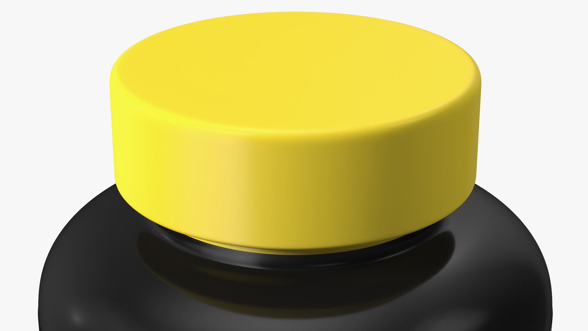 3D model Plastic Jar Mockup Yellow