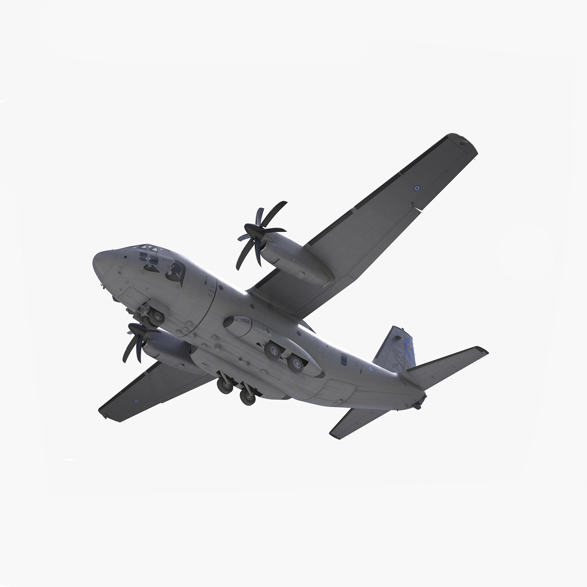 Aircraft Alenia C-27J Spartan Greece Rigged for Maya 3D