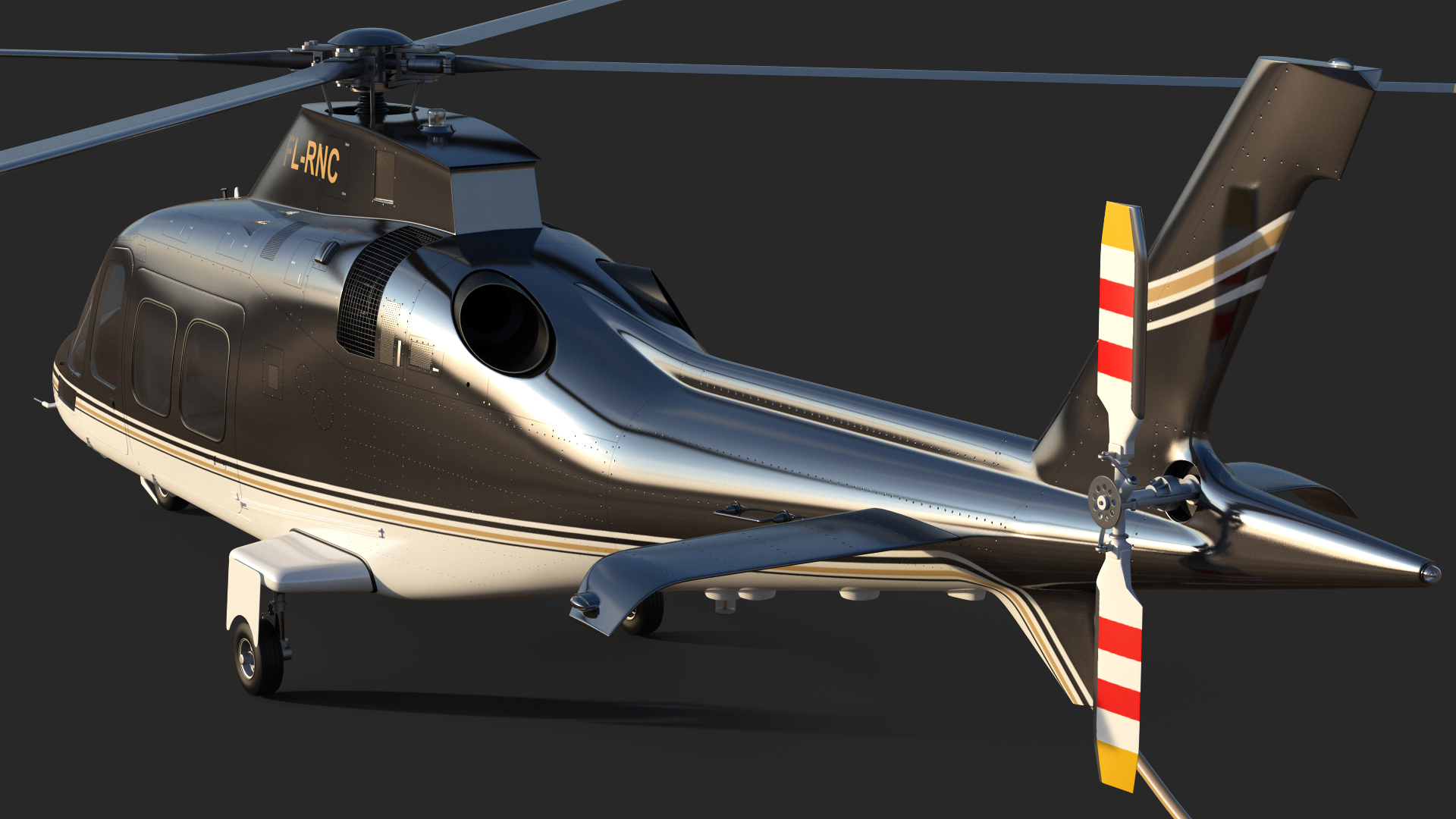 3D model Agusta AW109S Grand Black