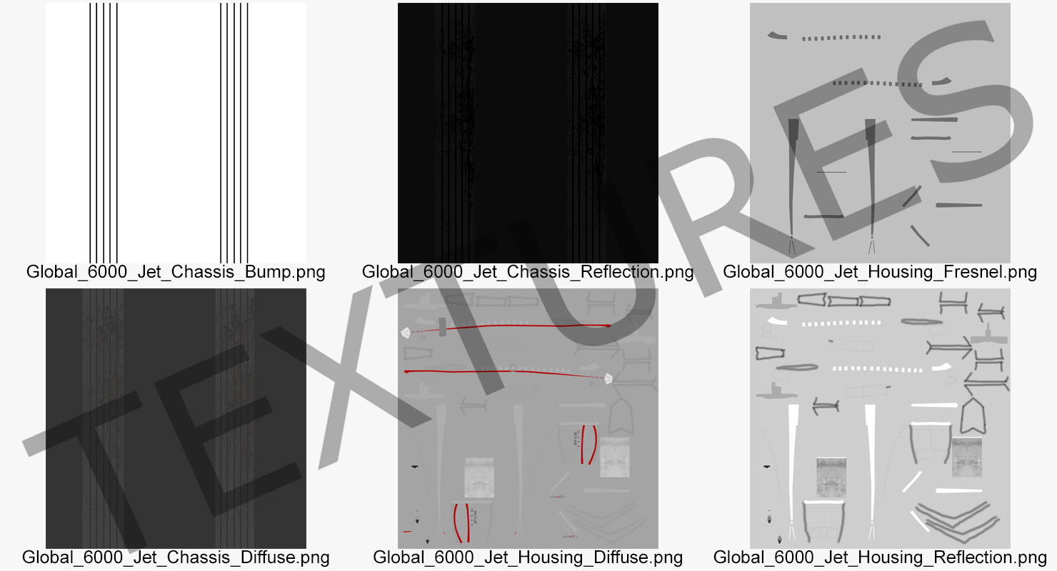 Business Jet Global 6000 3D model