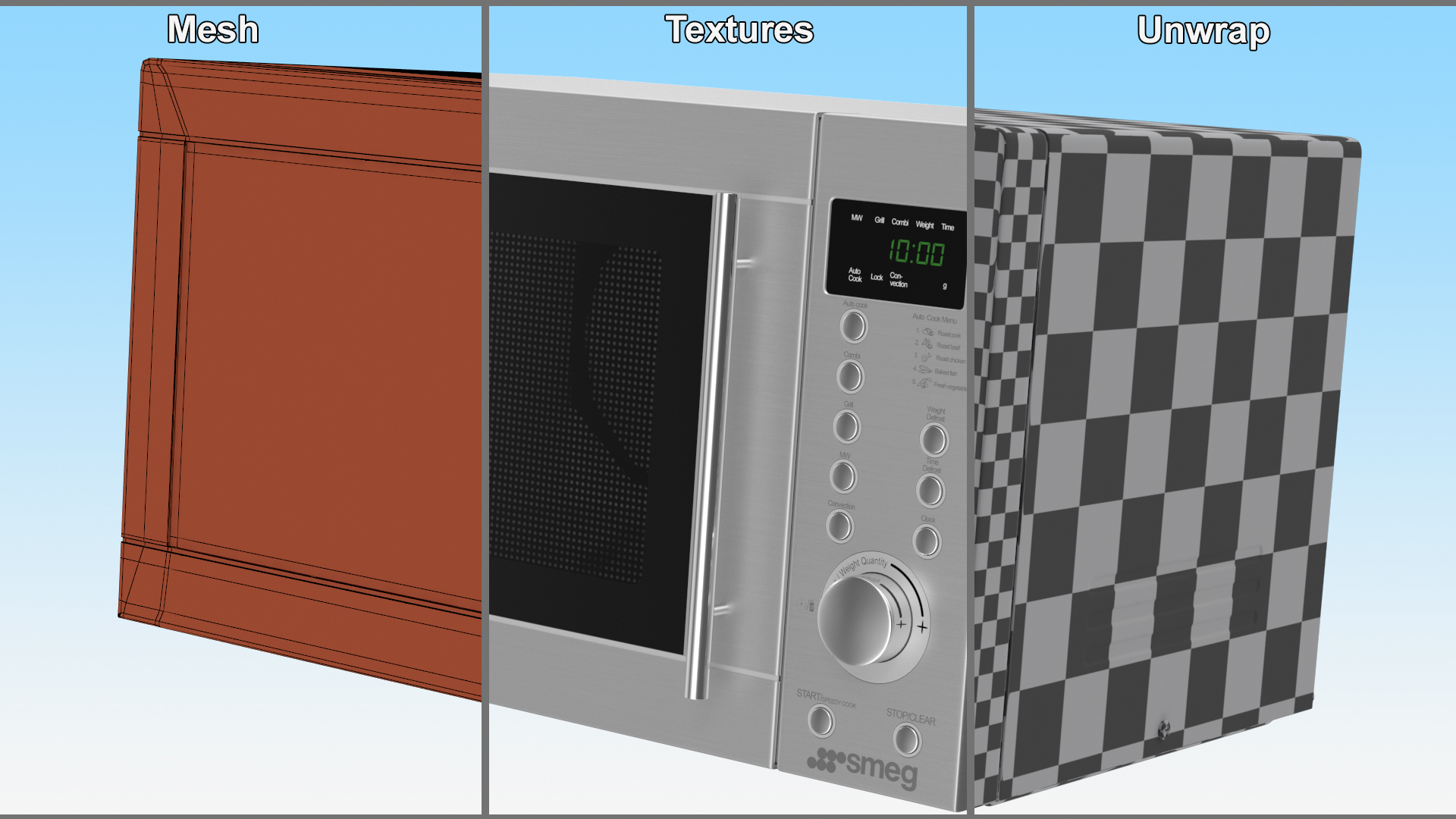 Smeg Microwave Oven 3D model