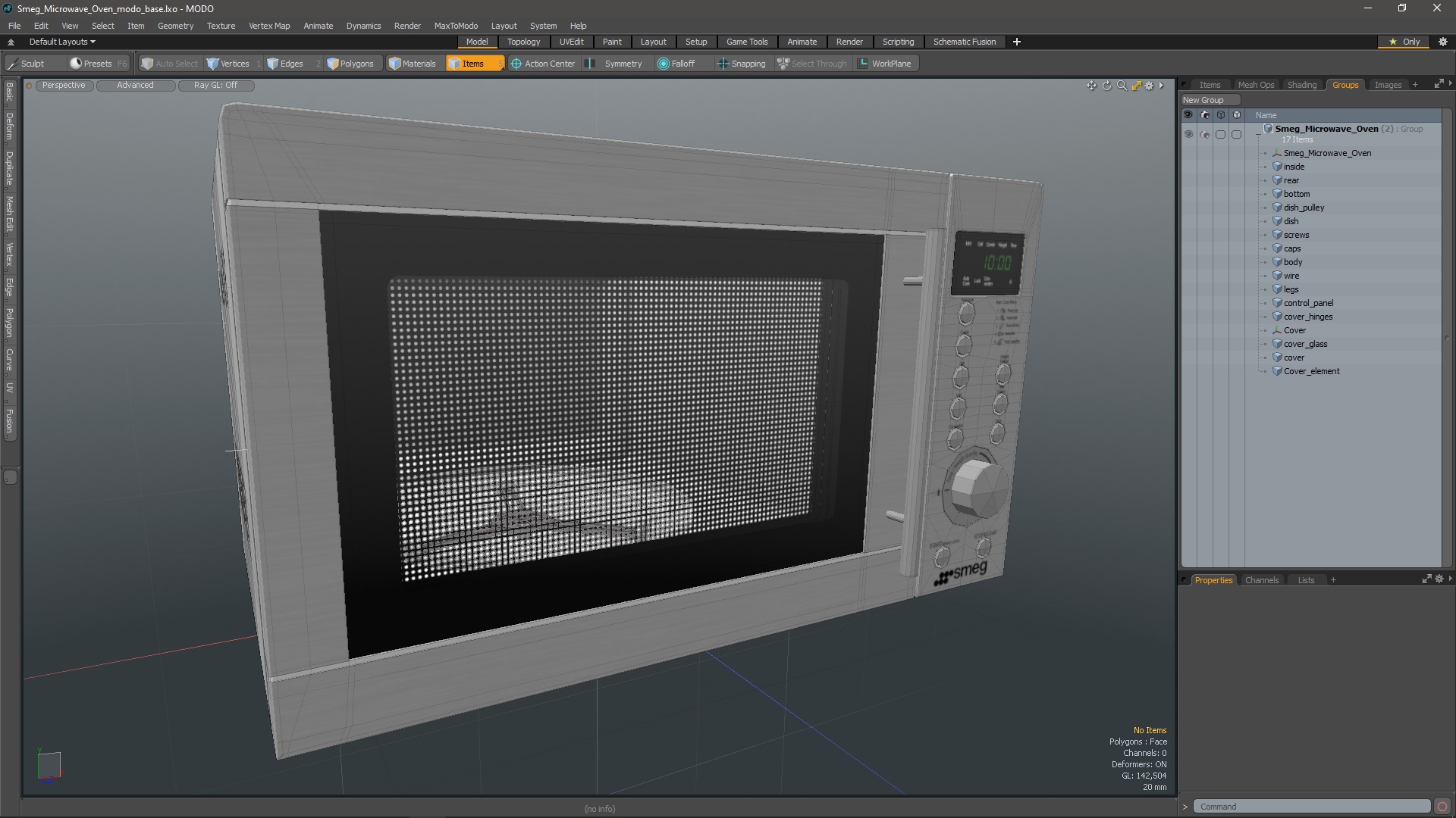 Smeg Microwave Oven 3D model