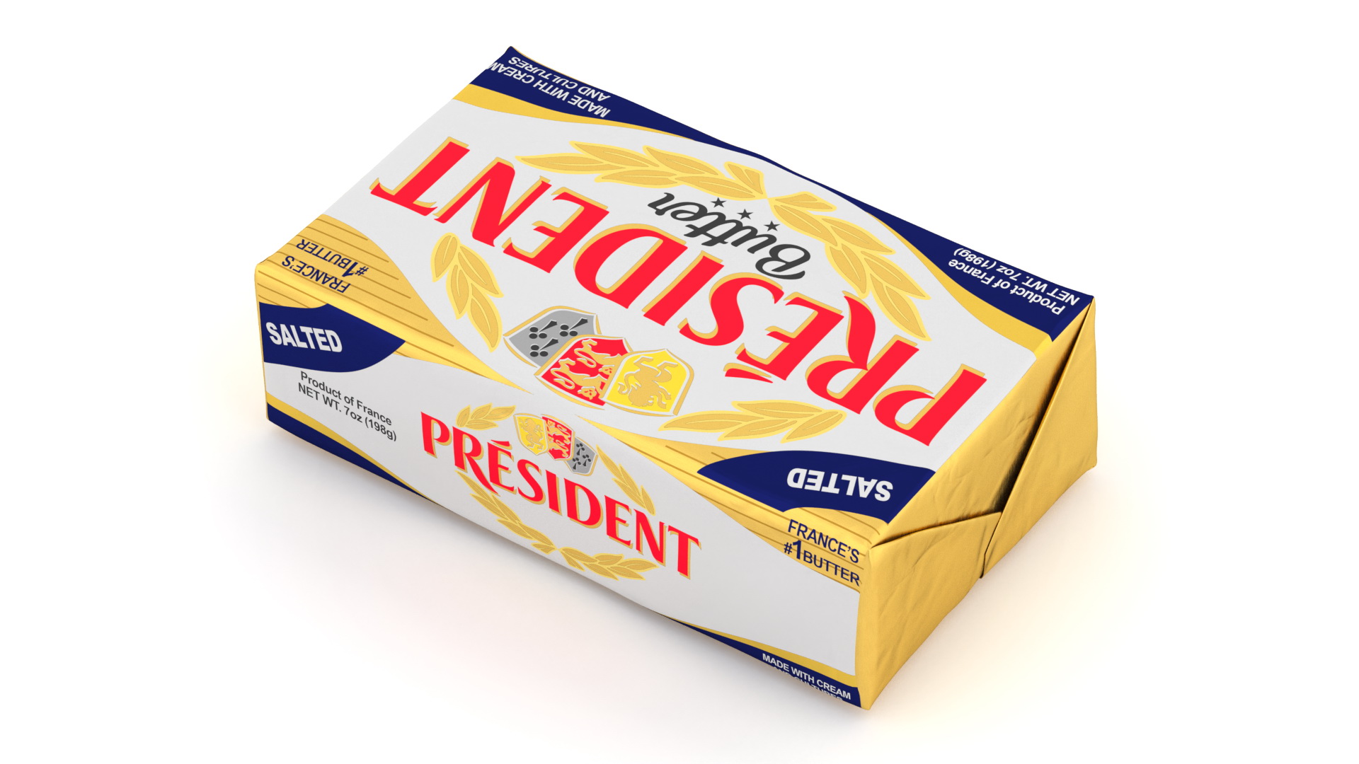 3D President Salted Butter model