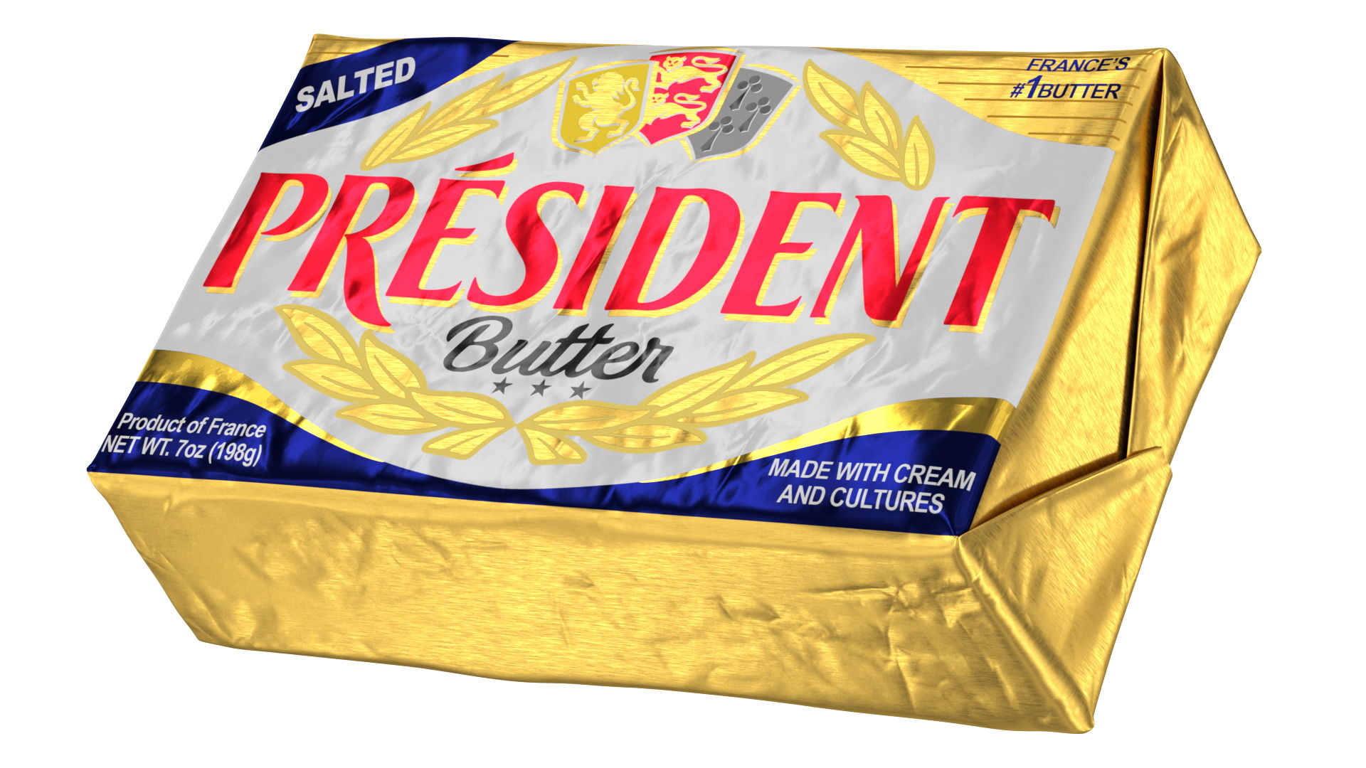 3D President Salted Butter model