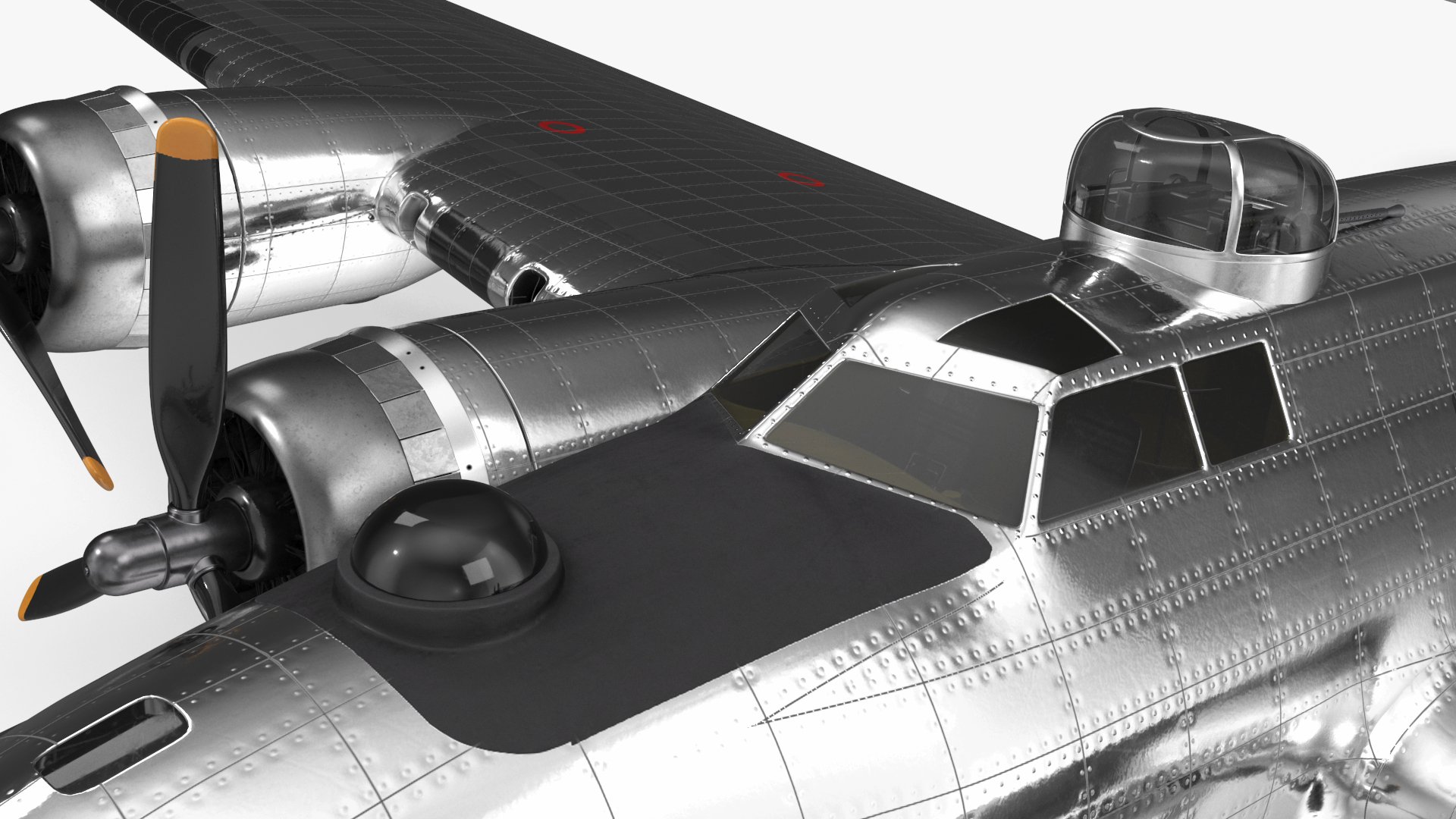 Boeing B-17 Propeller Aircraft Bomber 3D