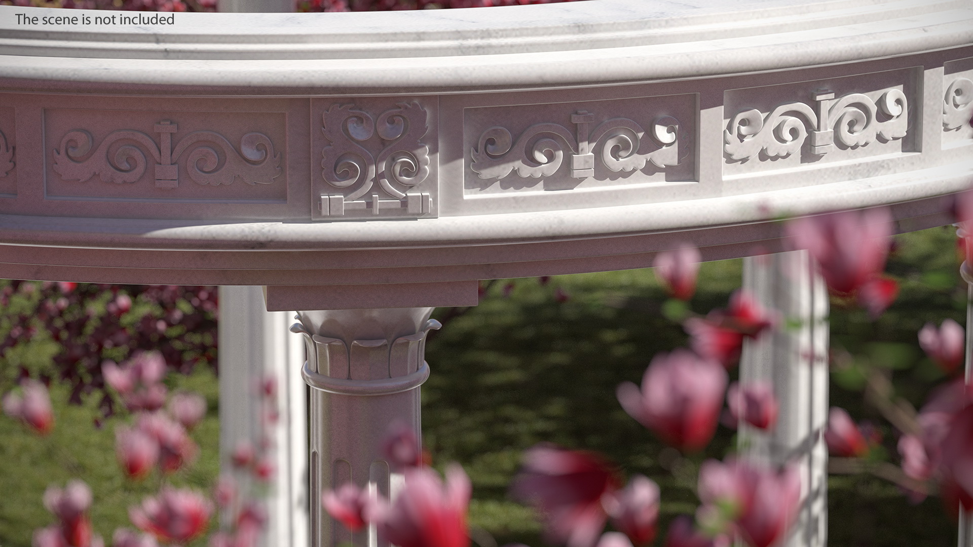 Marble Round Colonnade 3D