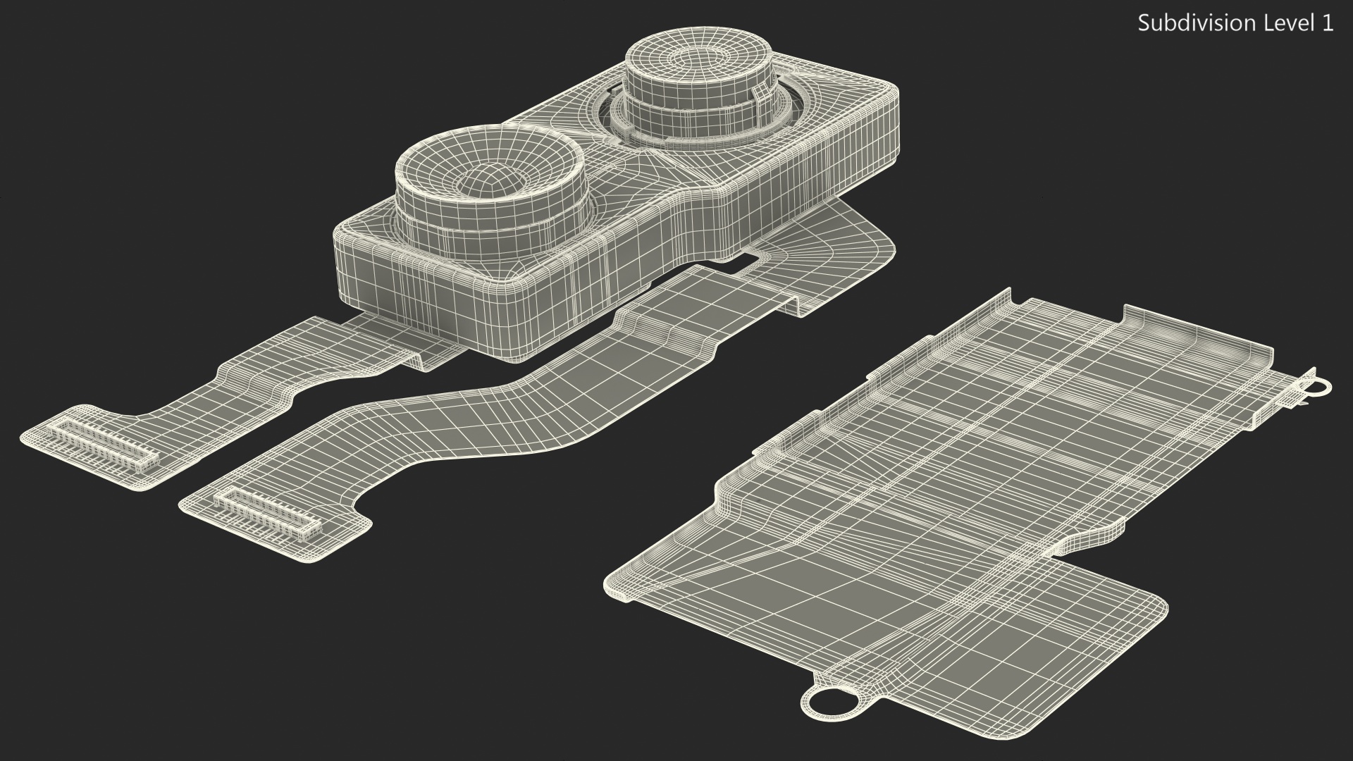 3D model iPhone 11 Rear Facing Camera Module