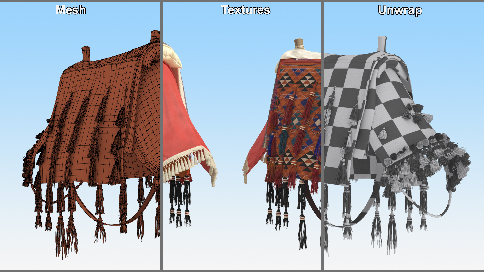 Camel Cape Fur 3D model