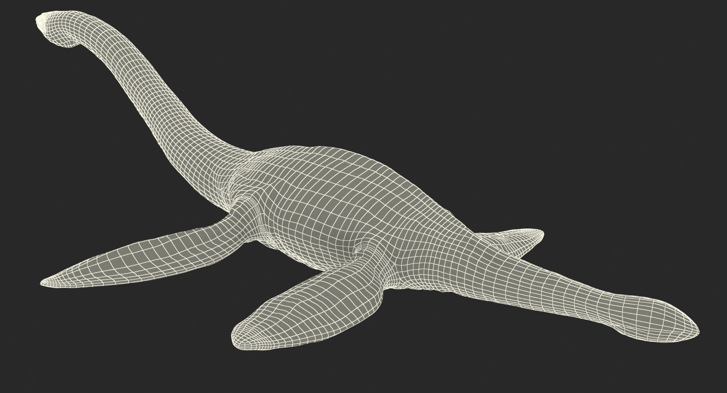 3D Plesiosauria Marine Reptile Dinosaur Rigged model