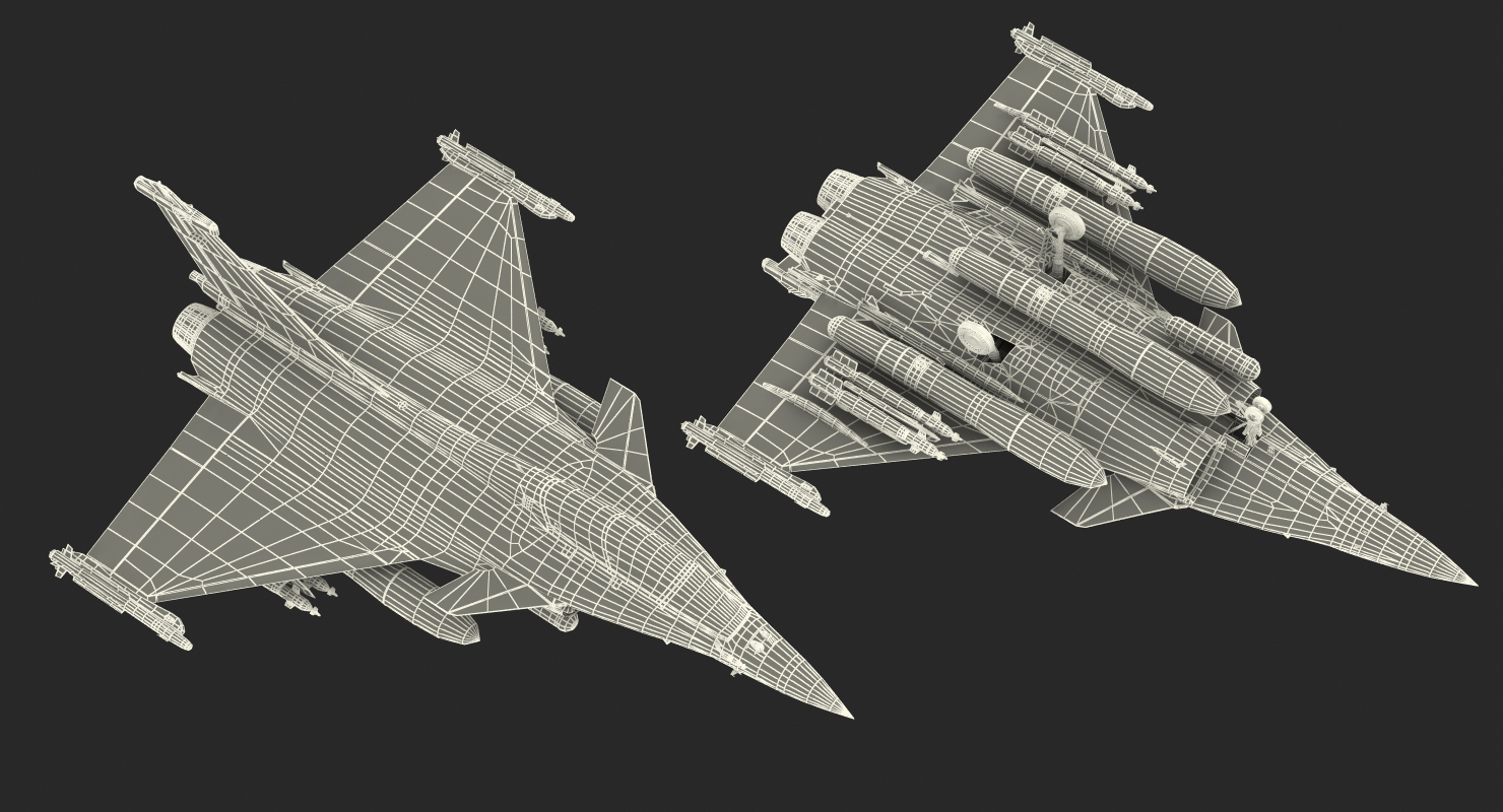 3D model Dassault Rafale