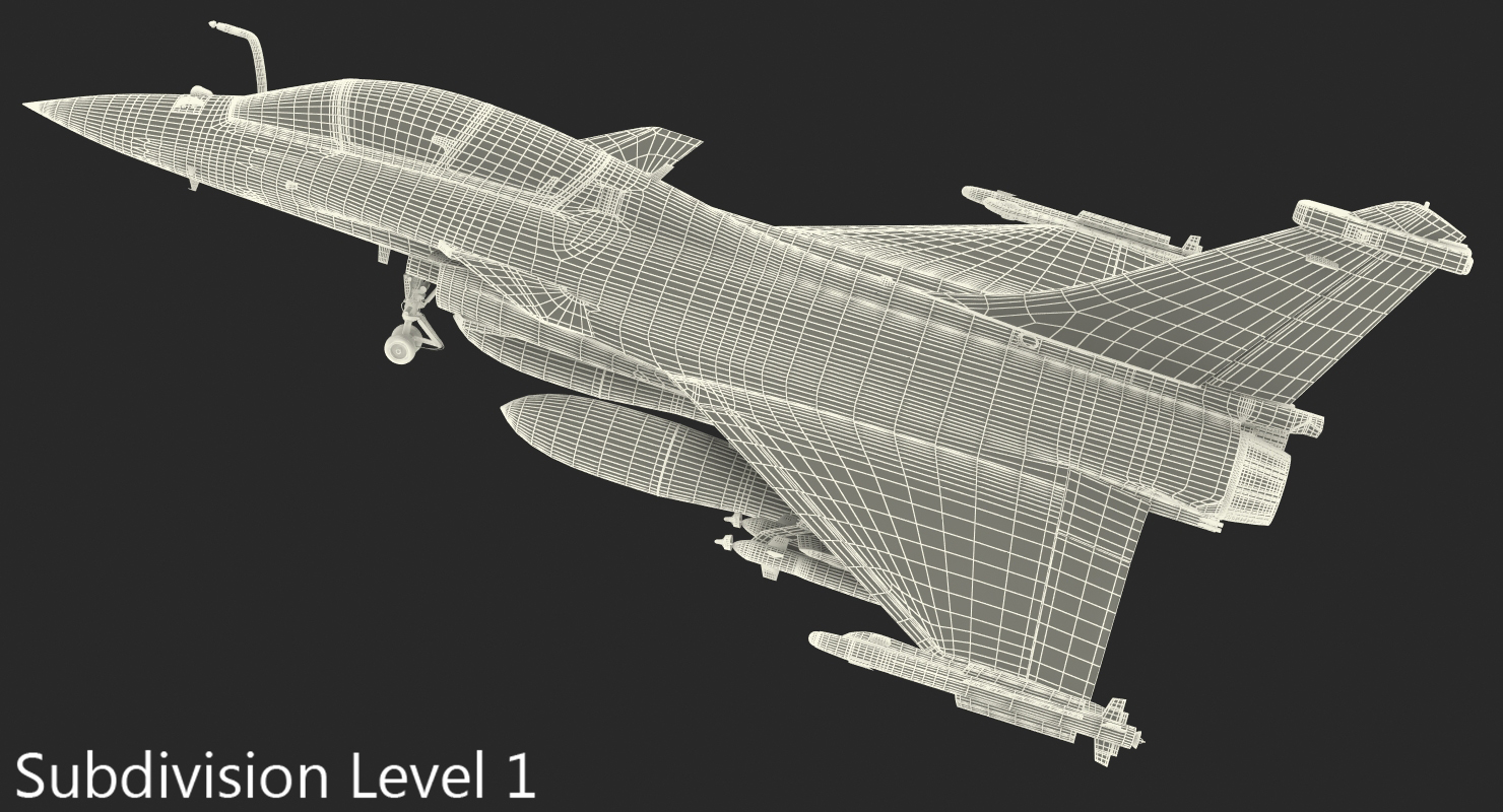 3D model Dassault Rafale