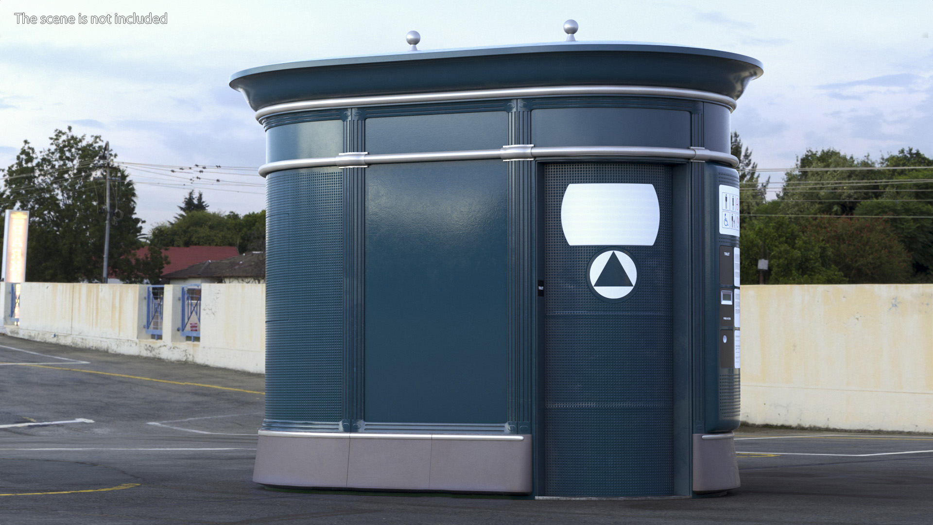 3D Public Toilet model