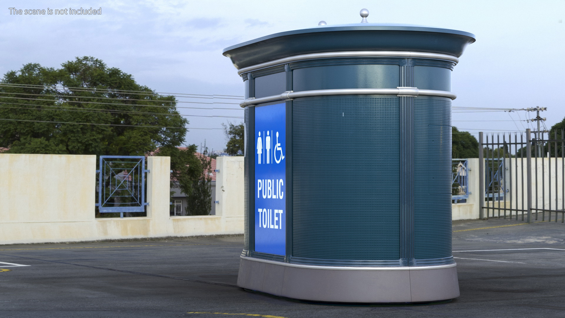 3D Public Toilet model