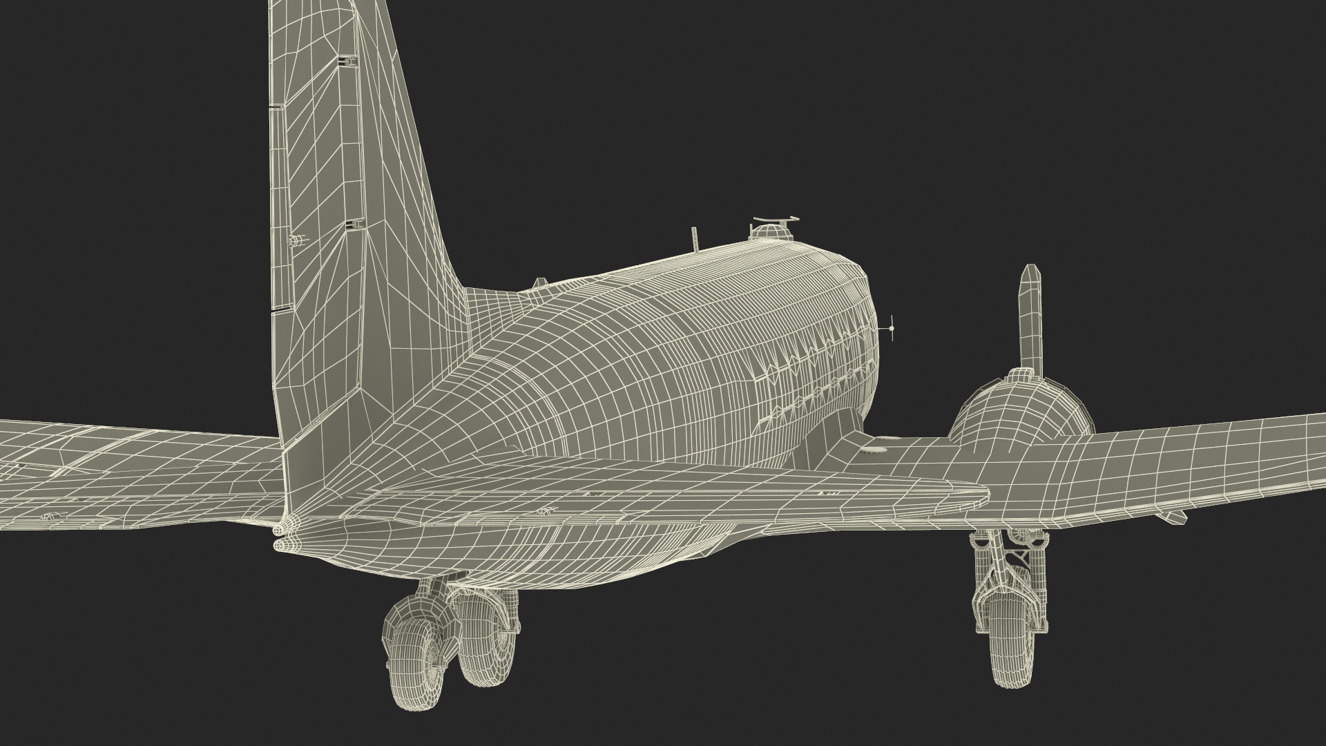 3D WWII Douglas C-47 Skytrain