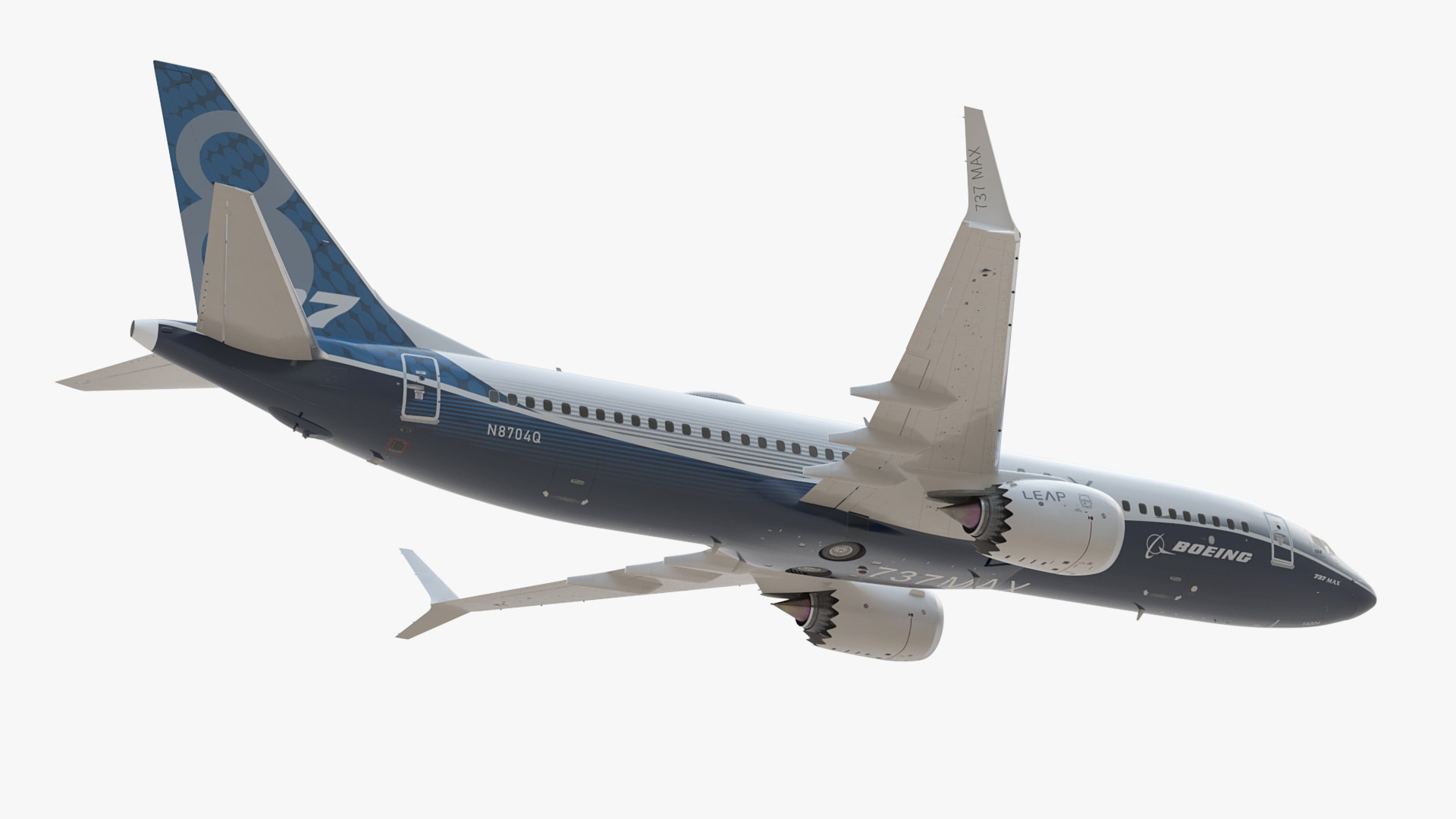 3D model Aircraft Boeing 737 MAX 8 in Flying