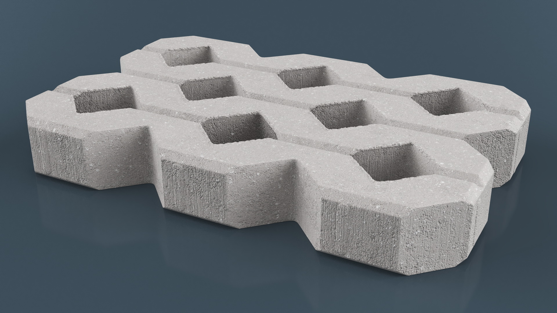 3D Paving Grass Brick model