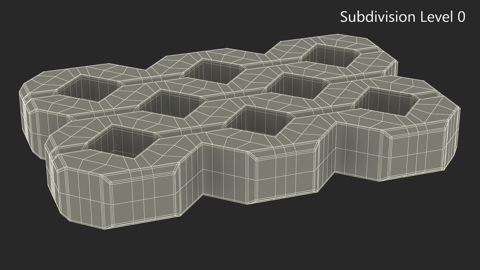 3D Paving Grass Brick model