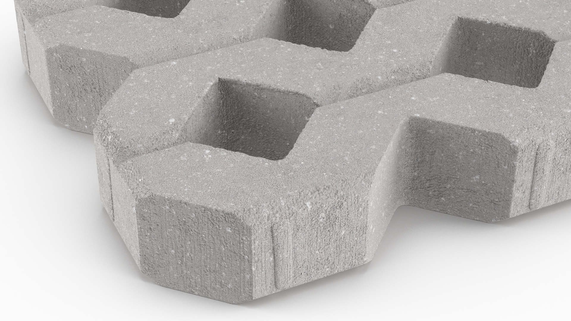 3D Paving Grass Brick model