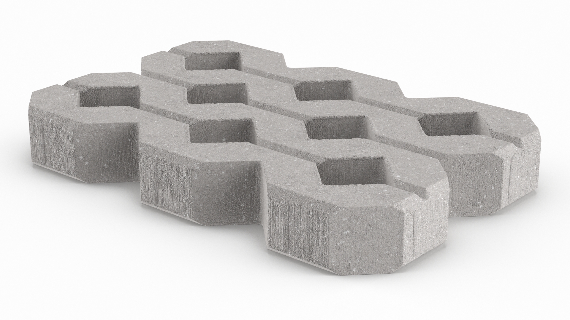 3D Paving Grass Brick model