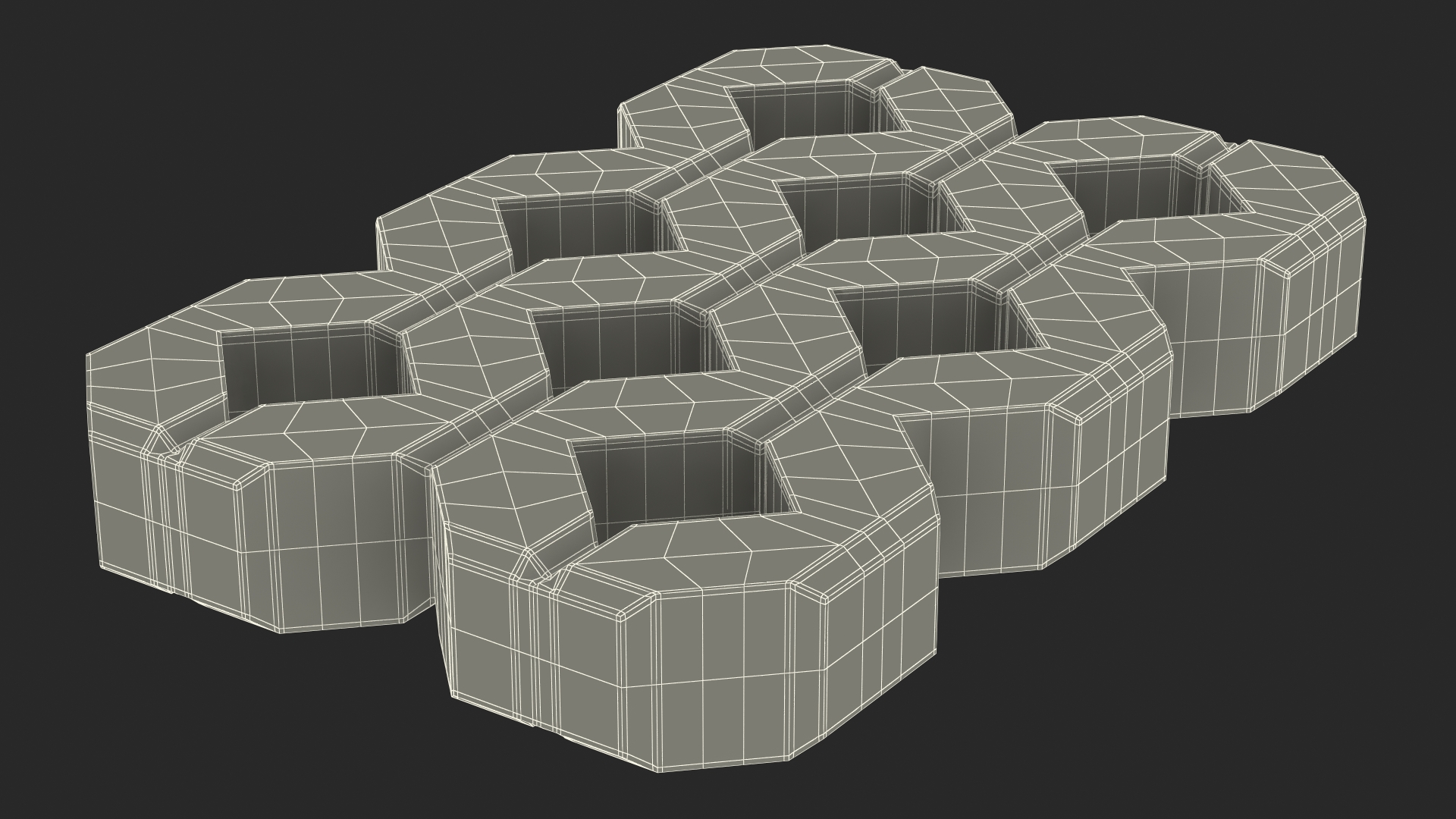 3D Paving Grass Brick model