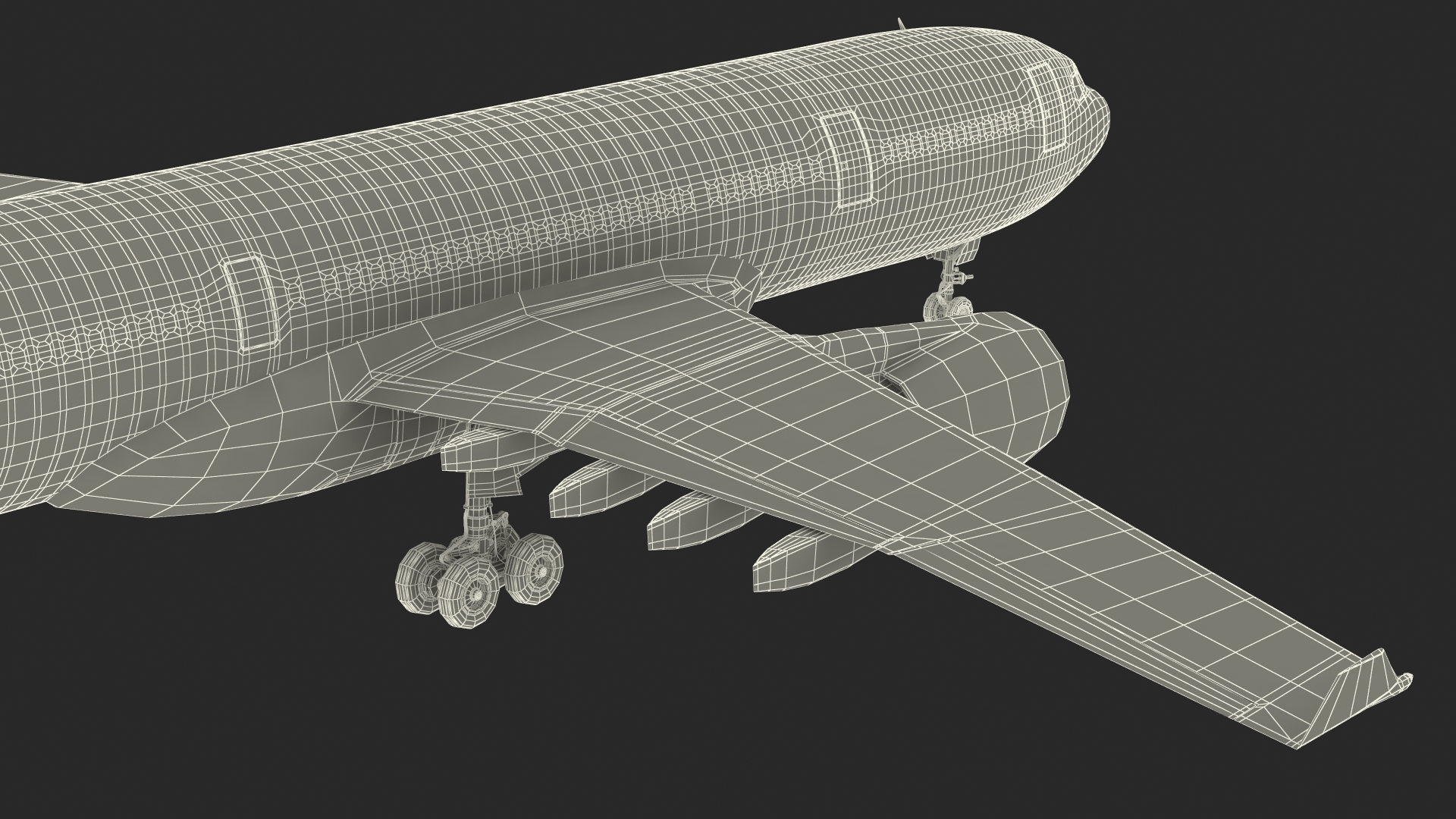 3D Airbus A330-200 Northwest Airlines Rigged