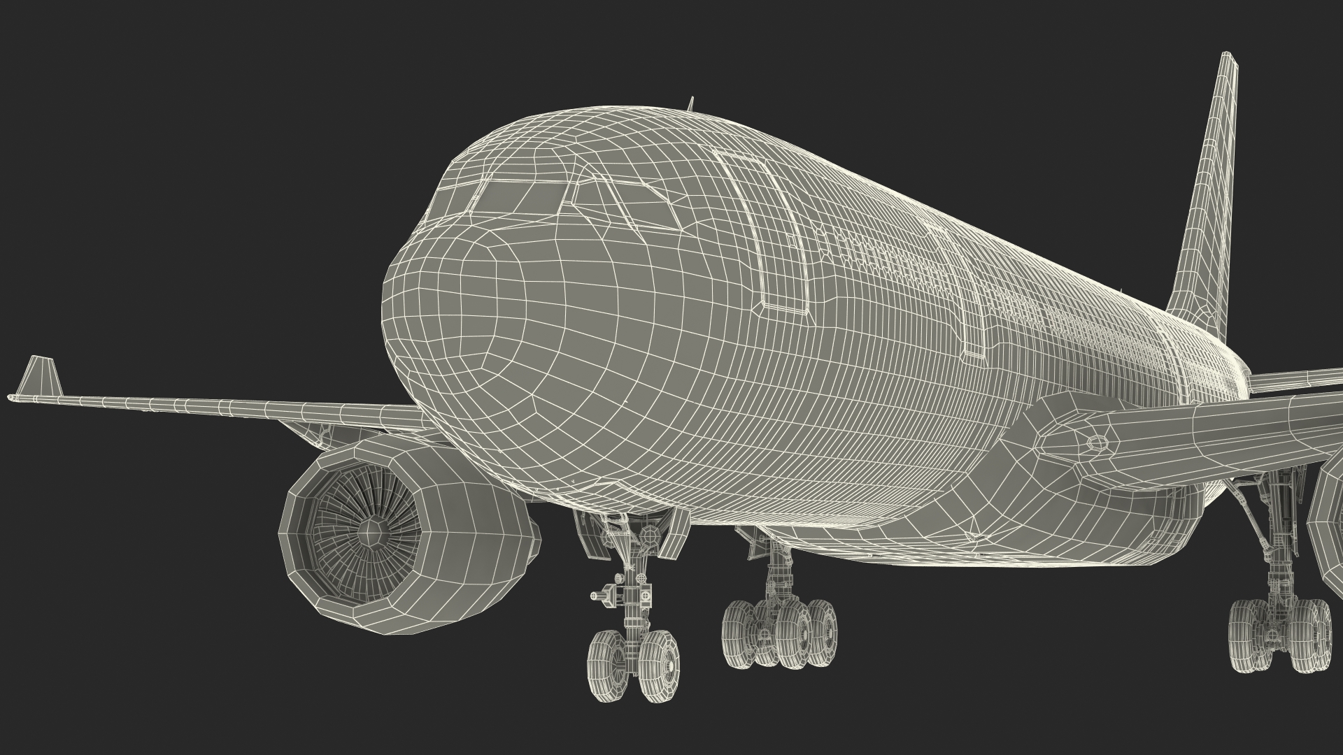 3D Airbus A330-200 Northwest Airlines Rigged