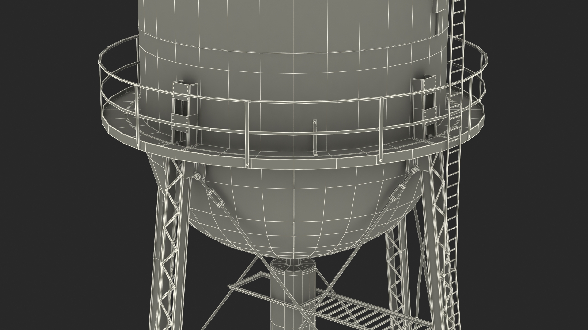 Rusty Water Tower 3D