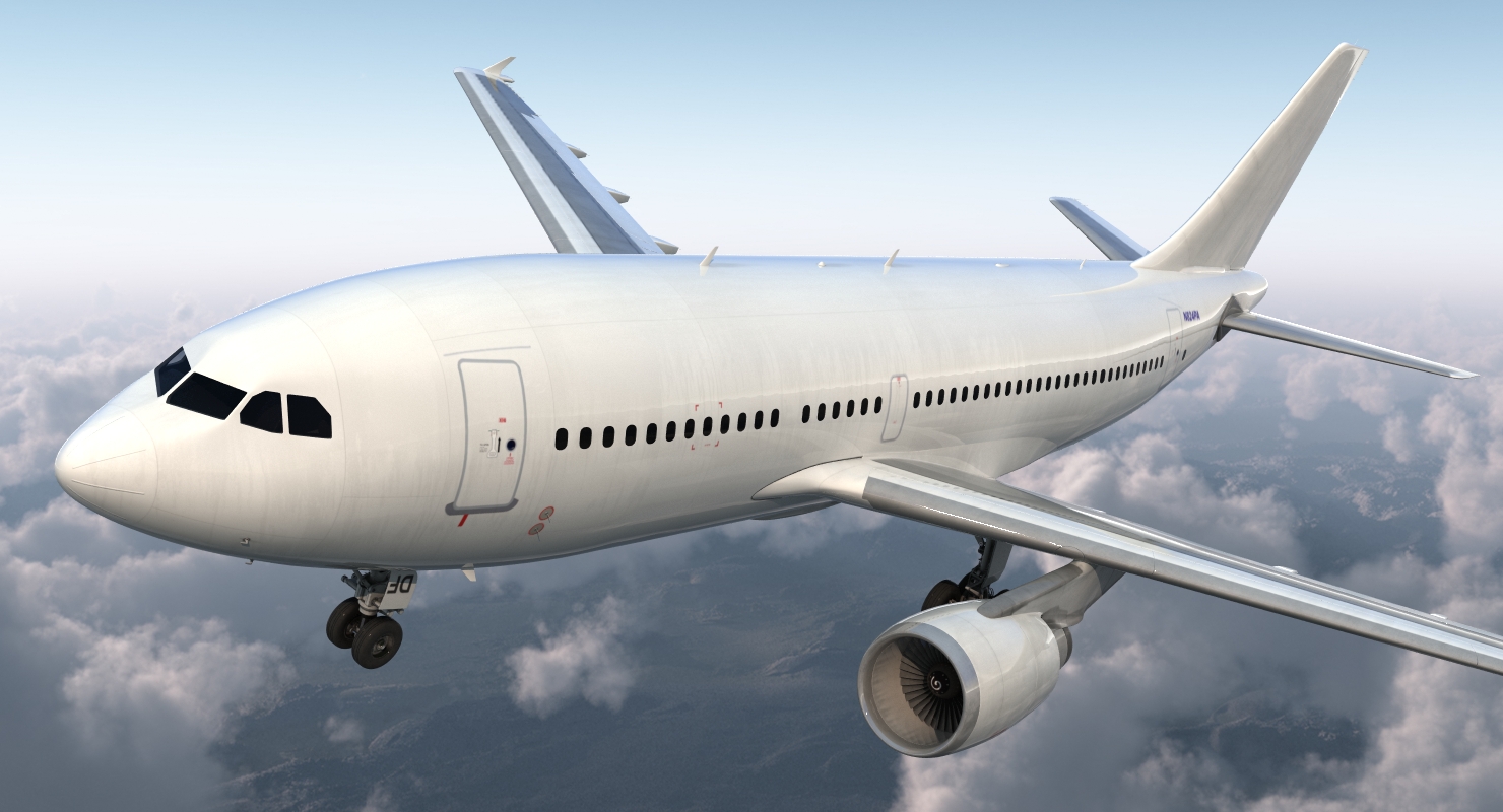 3D Airbus A310 300 Generic model