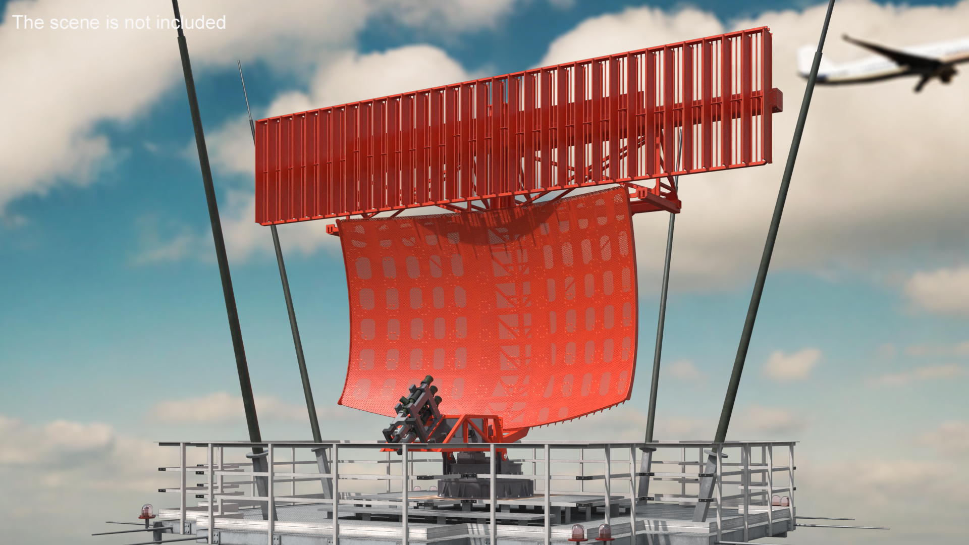 Surveillance Radar HENSOLDT ASR-NG 3D model