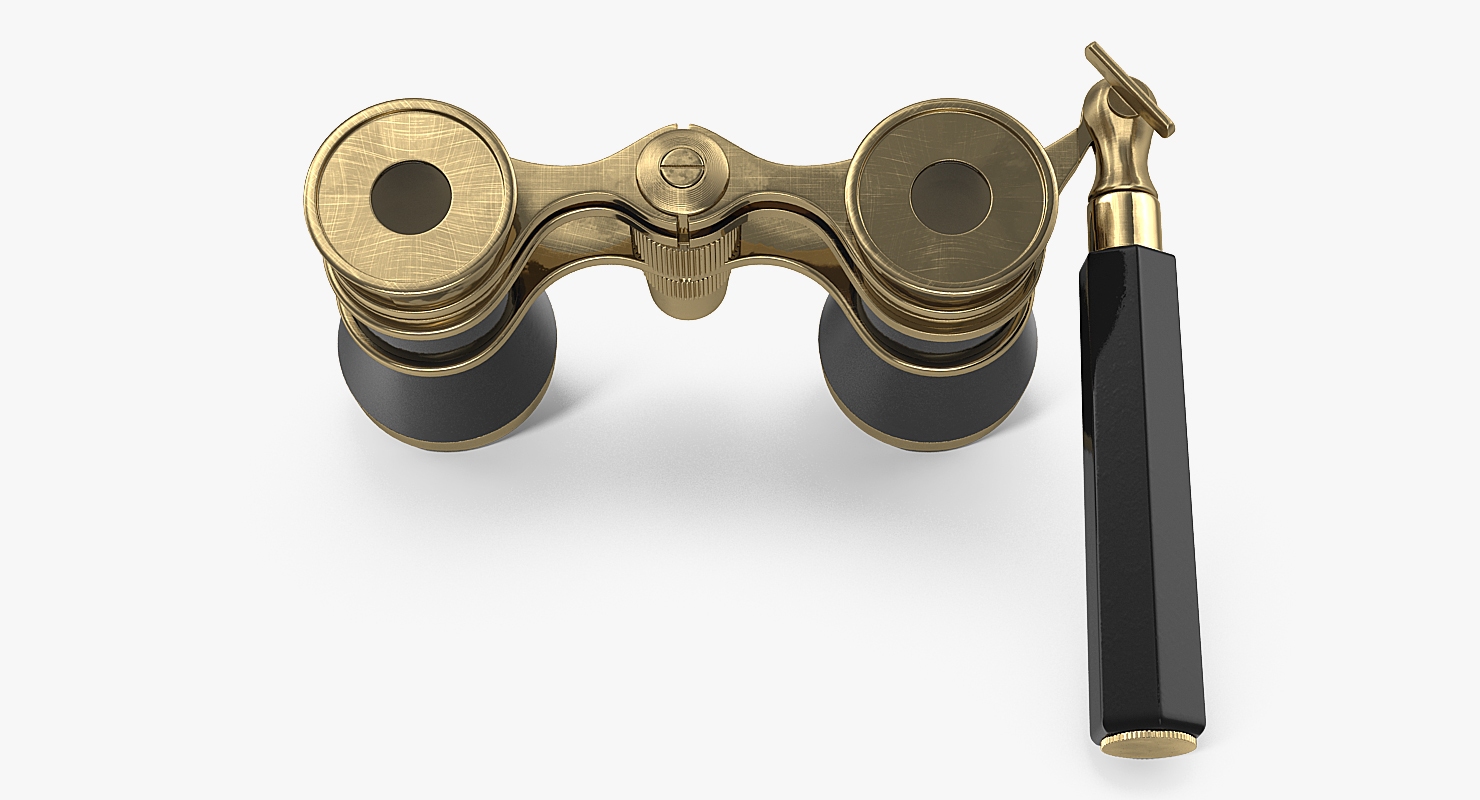 3D Vintage Opera Glasses