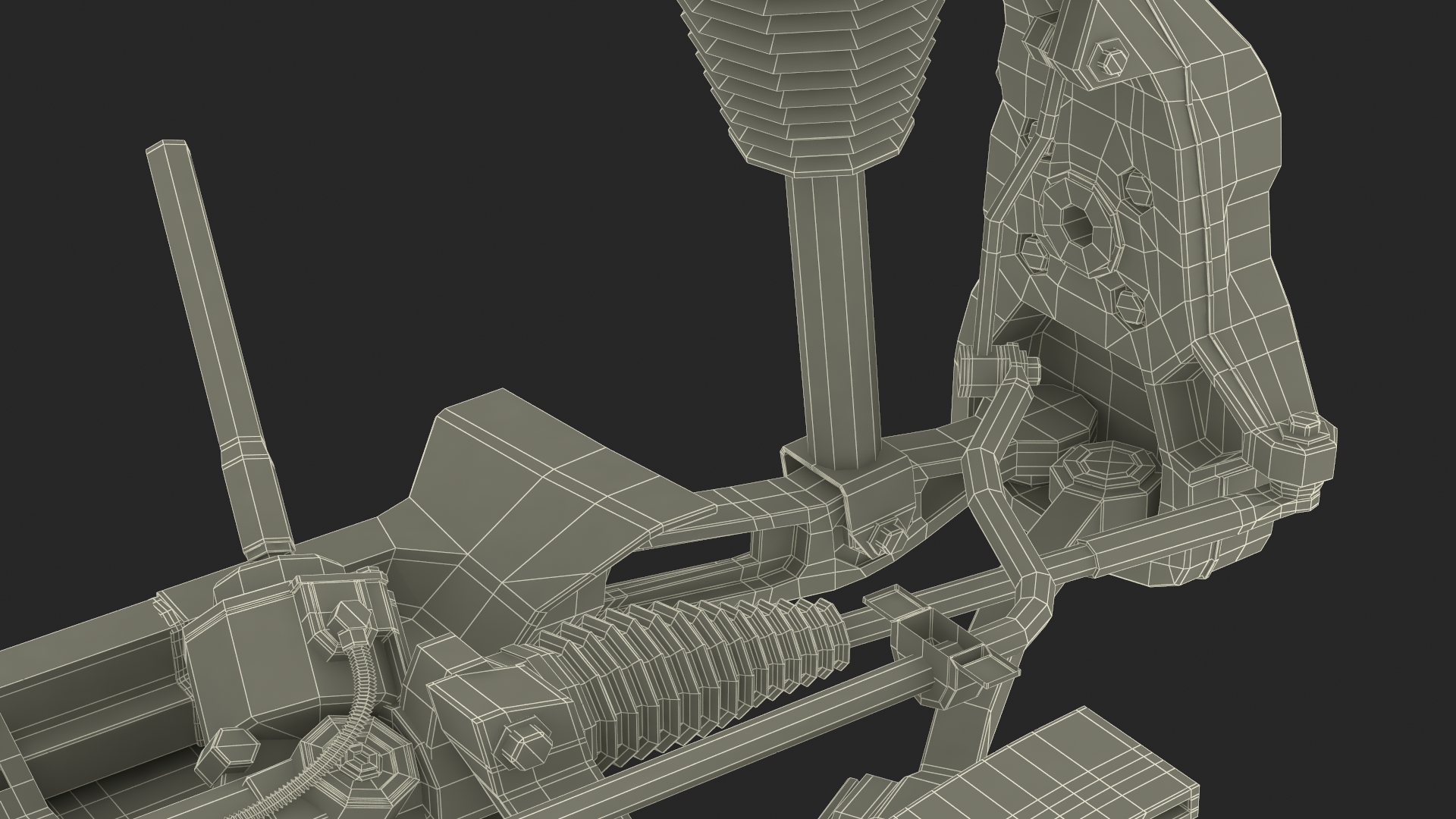 Sedan Front Suspension 3D