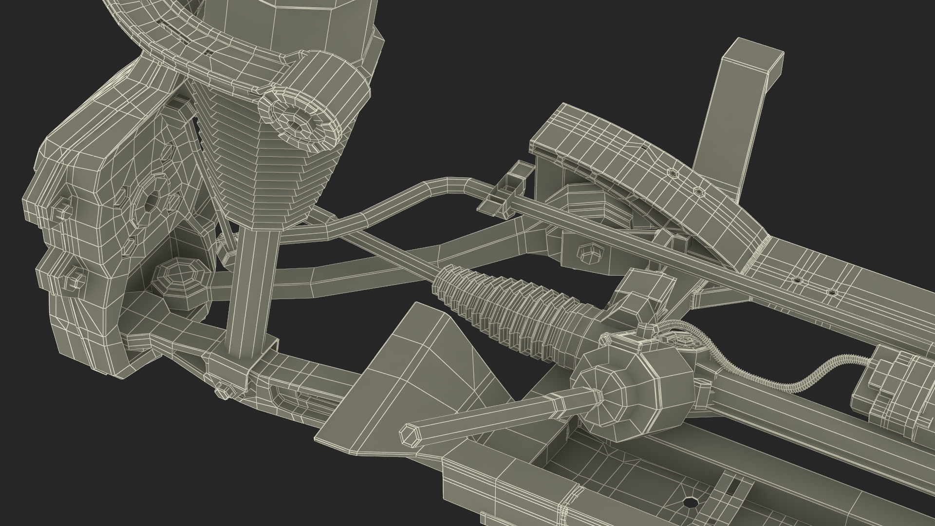 Sedan Front Suspension 3D