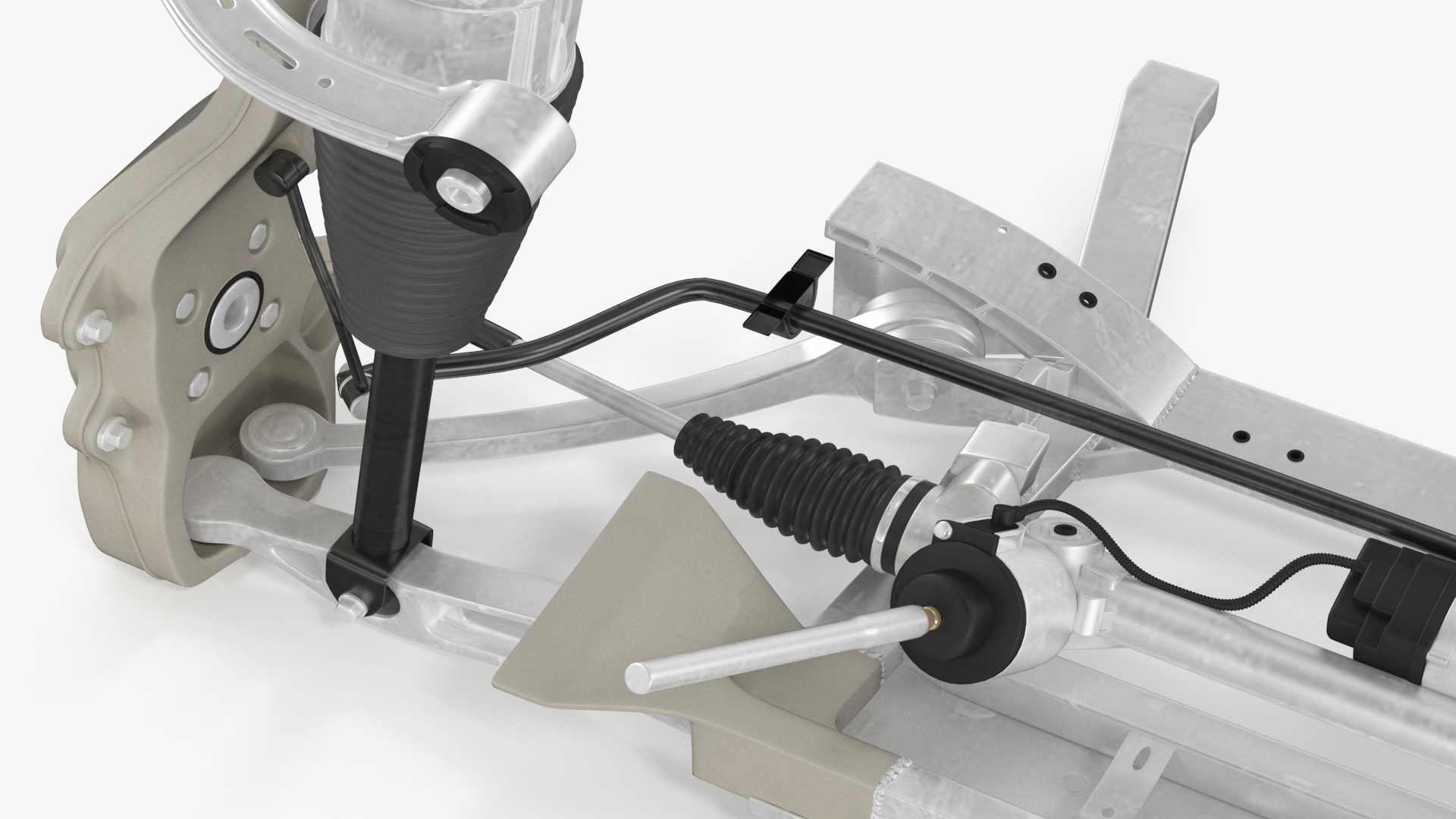 Sedan Front Suspension 3D