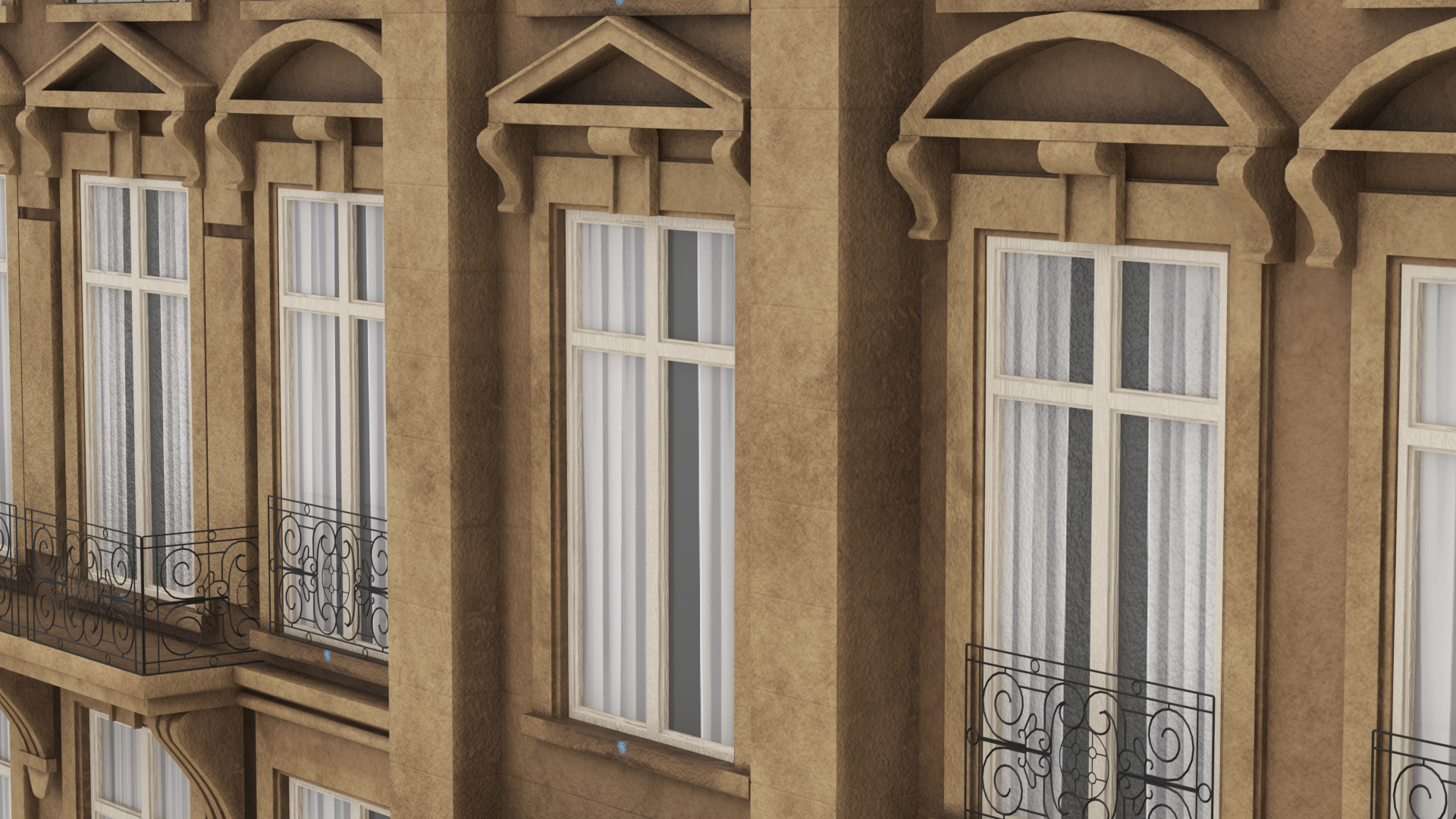 3D Traditional Building Paris